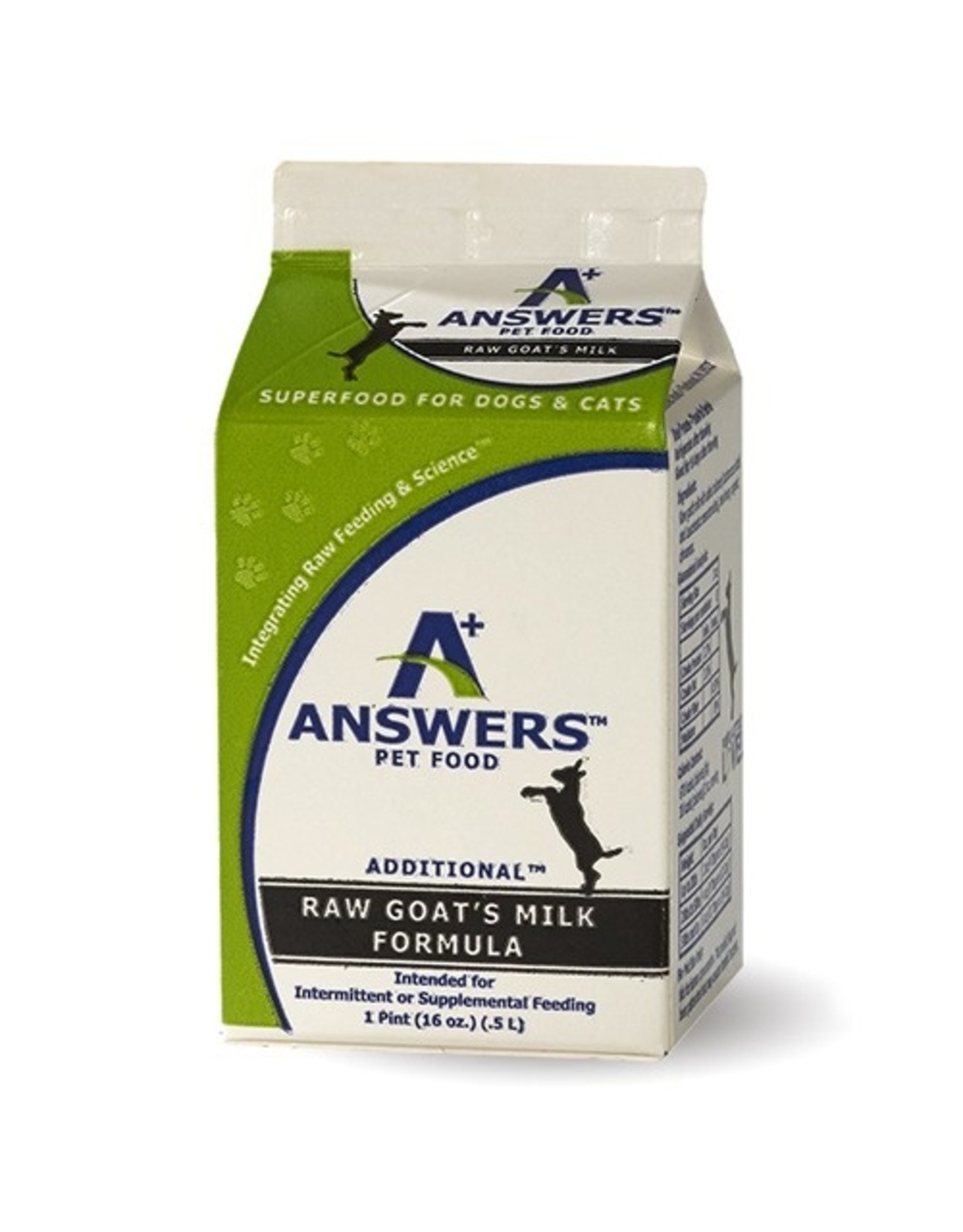 Answers Frozen Fermented Raw Goat Milk - Howl