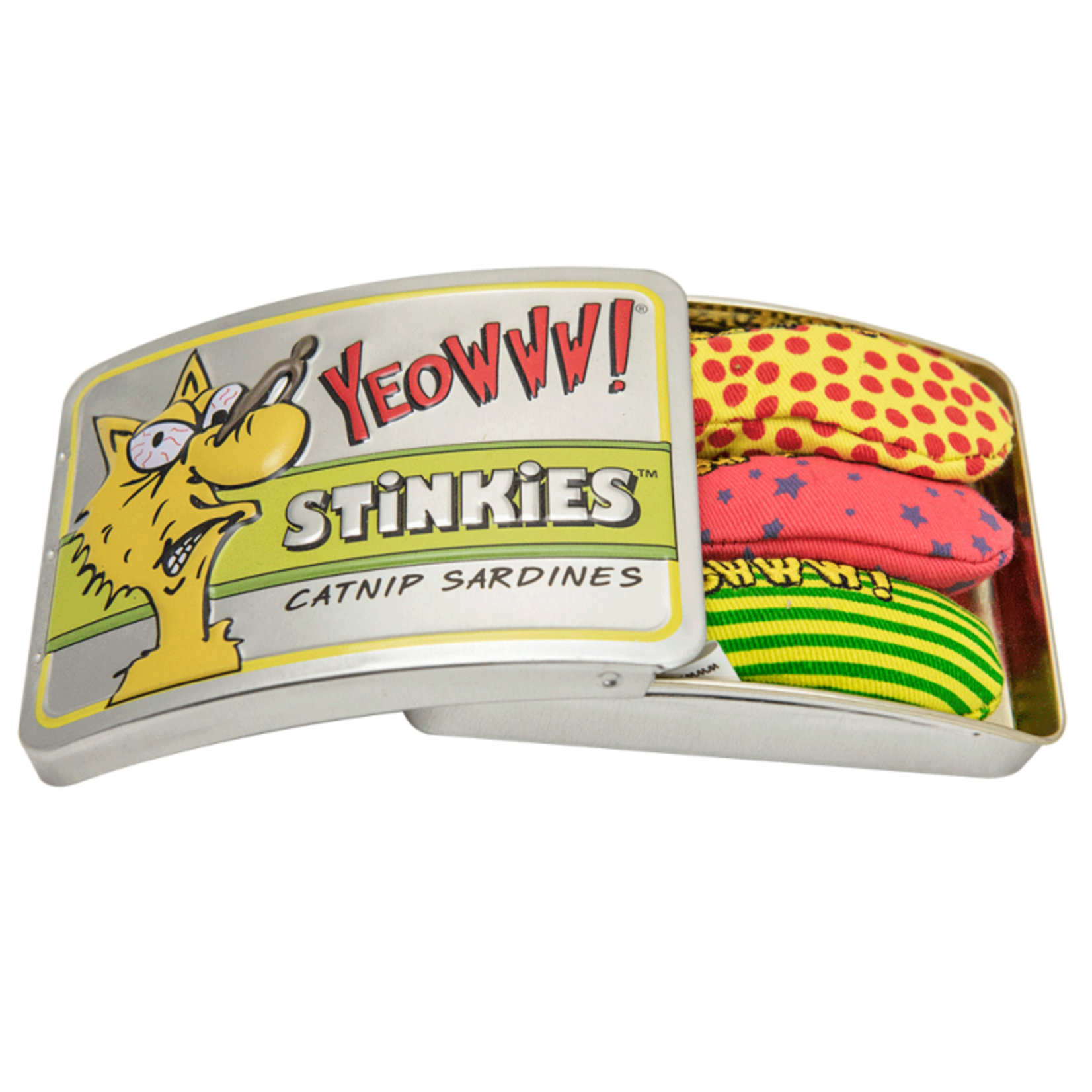 Yeowww! Yeowww! Stinkies Tin Catnip Sardines Toys