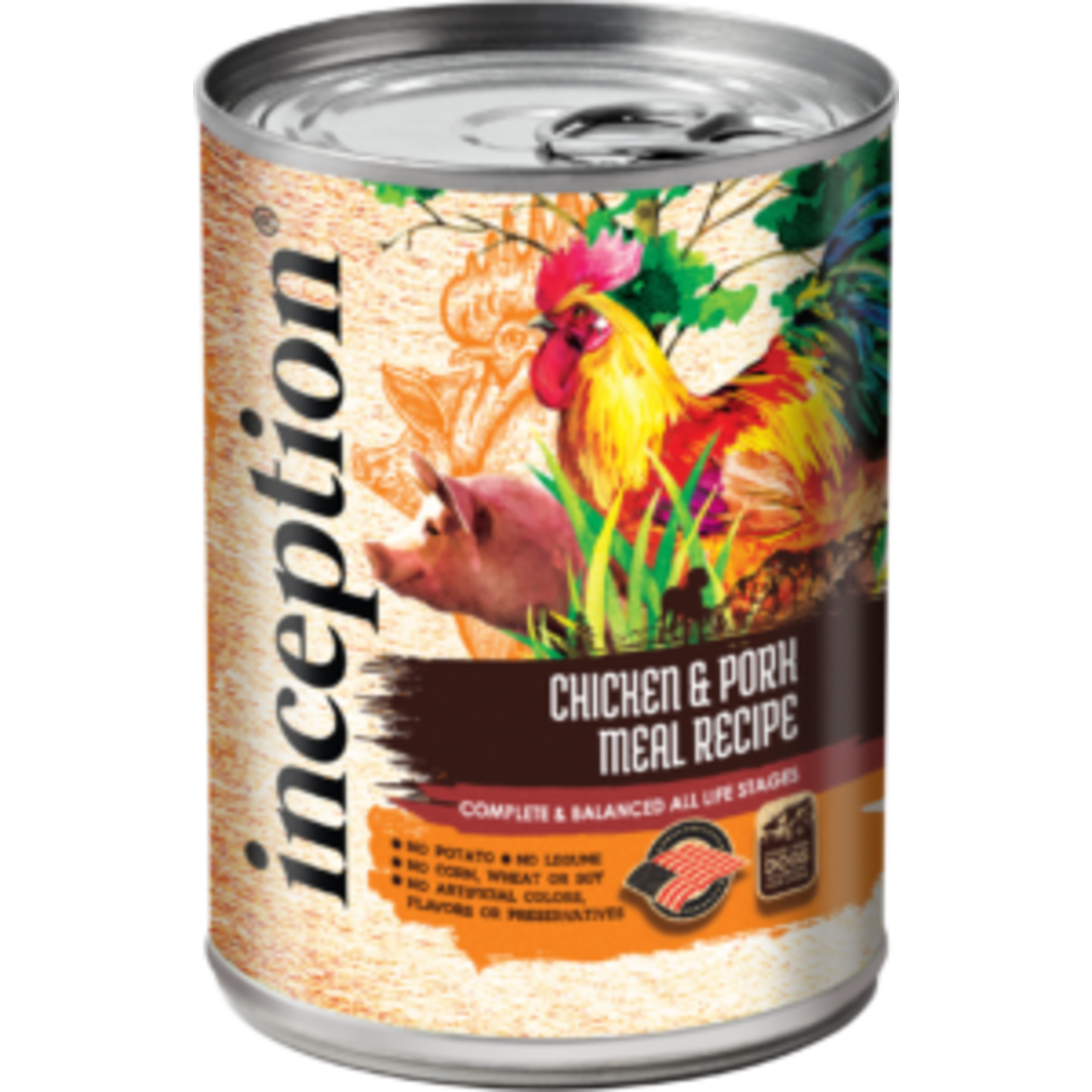 Inception Inception Wet Dog Food Chicken and Pork Recipe 13oz Can