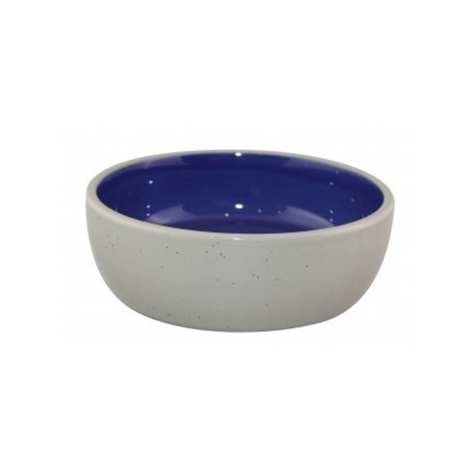 Ethical Pet / Spot Ethical Pet Gray & Blue Stoneware Cat Food Water Dish