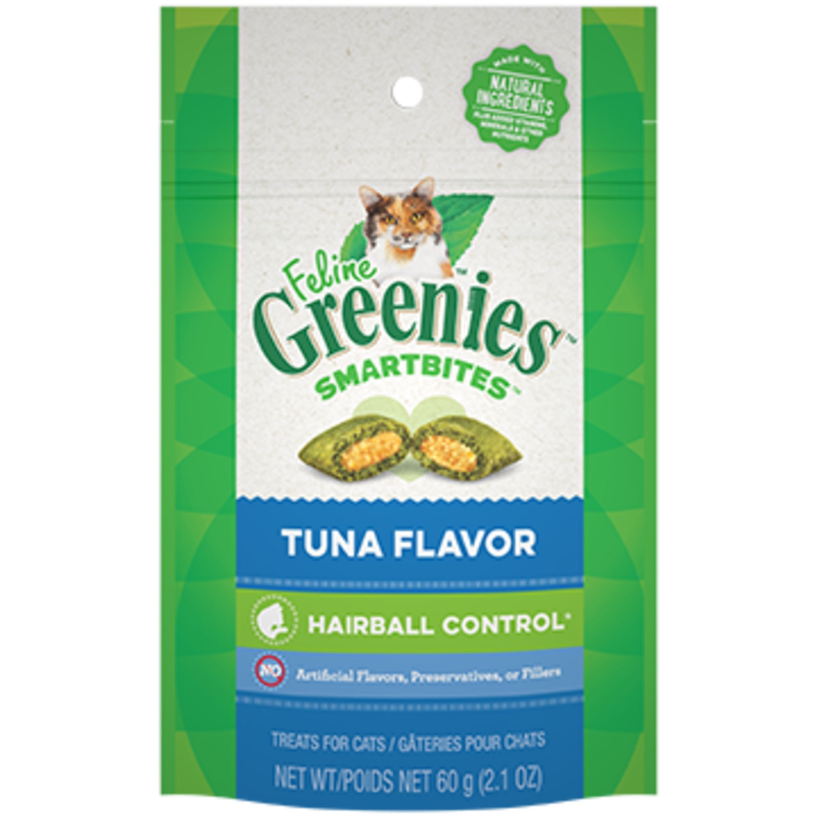 Greenies Feline Greenies Smartbites Cat Treats Hairball Control Tuna Flavor