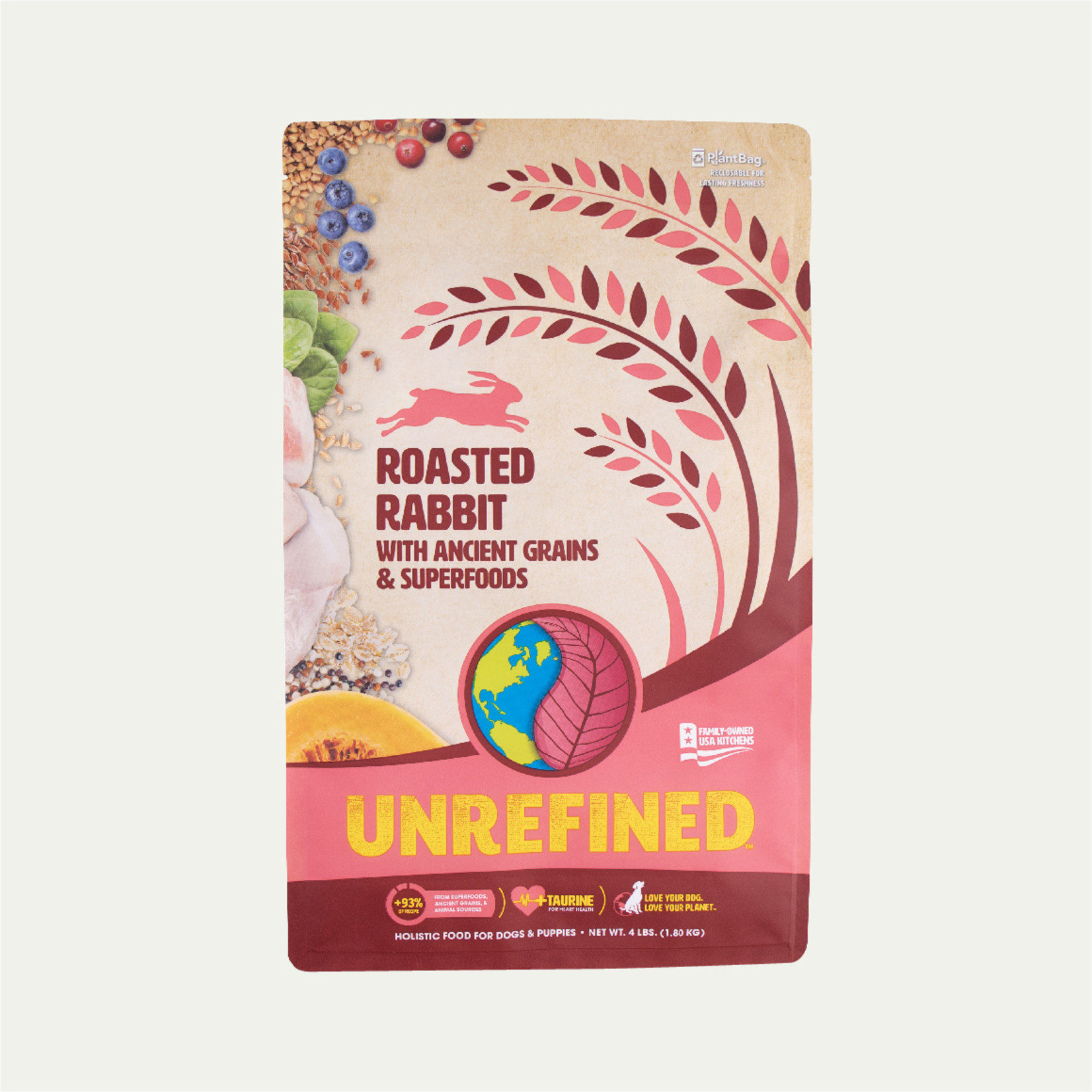 Earthborn Earthborn Holistic Dry Dog Food UNREFINED Roasted Rabbit with Ancient Grains and Superfoods Grain Inclusive