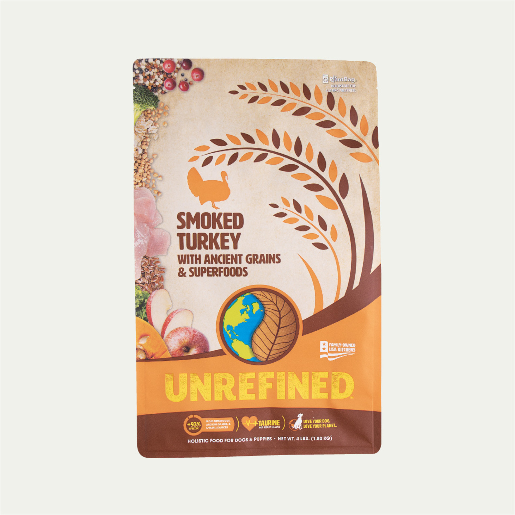 Earthborn Holistic Dry Dog Food Unrefined Smoked Turkey Howl
