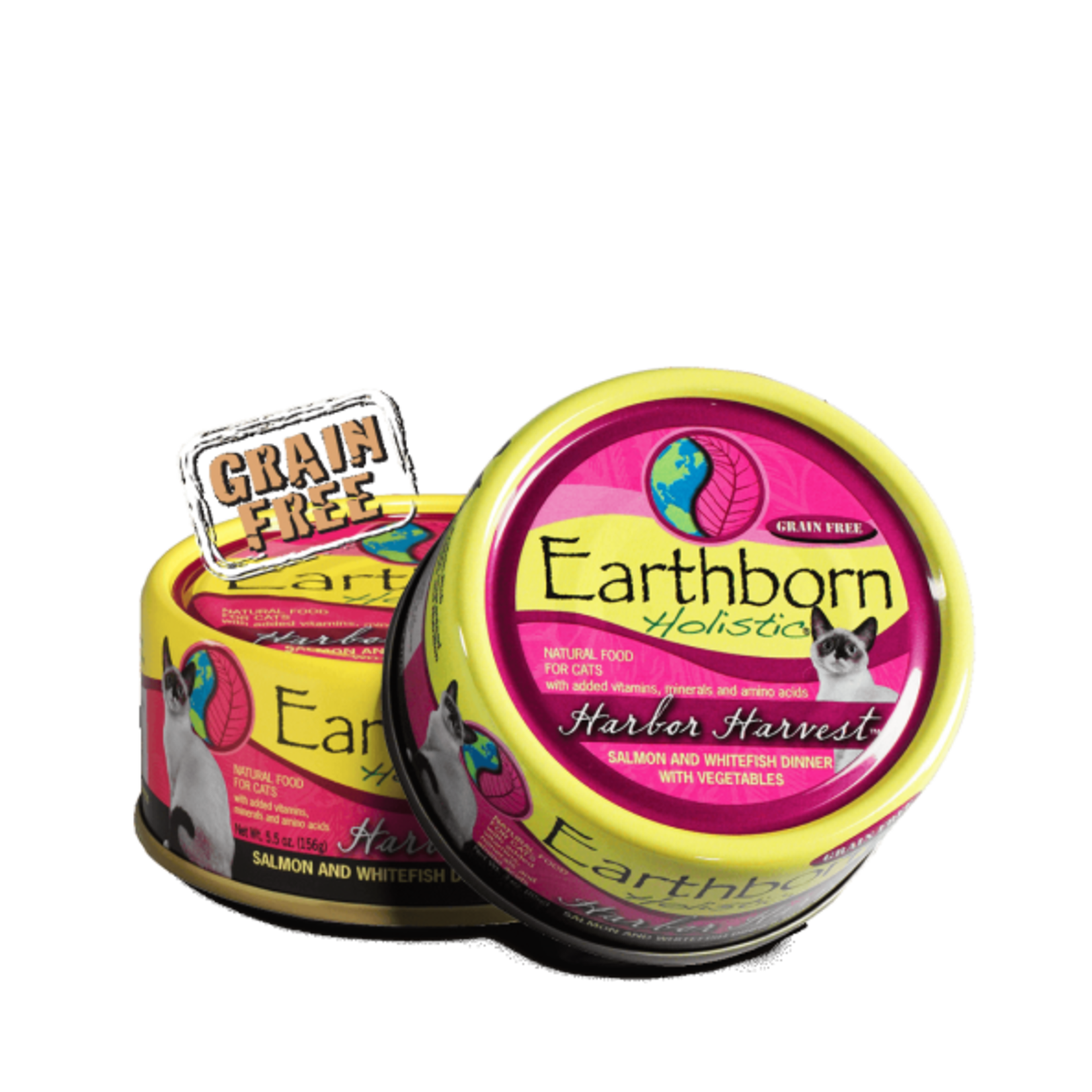 Earthborn Earthborn Wet Cat Food Harbor Harvest Salmon and Whitefish Dinner with Vegetables 5.5oz Can Grain Free