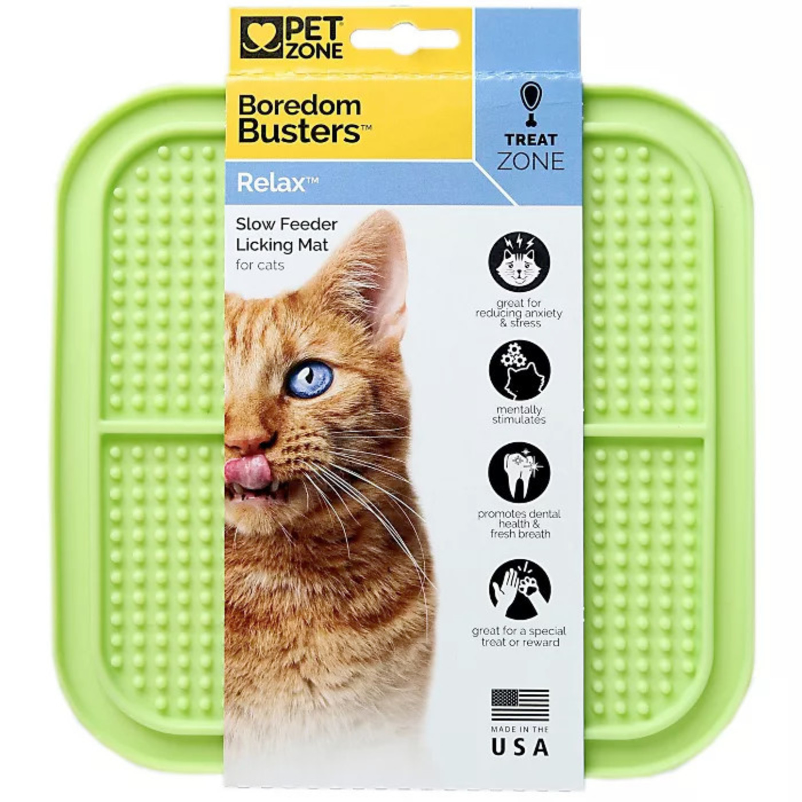 Pet Zone by Cosmic Pet Zone Boredom Busters Relax Licking Mat for Cats