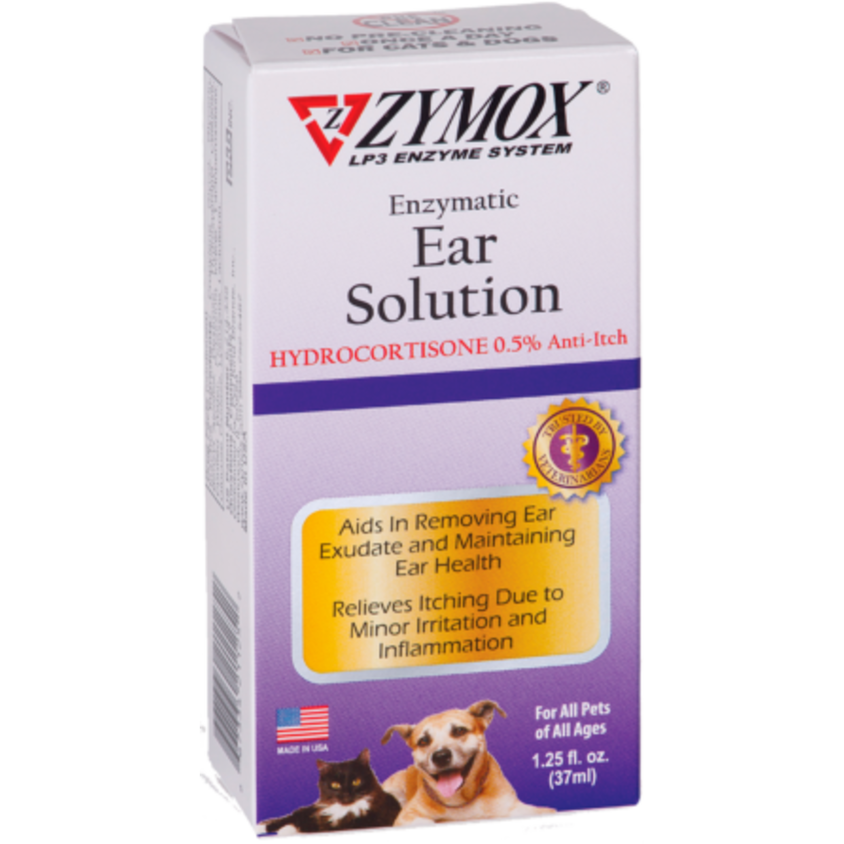 Zymox Zymox Enzymatic Ear Solution with Hydrocortisone 0.5% 1.25oz