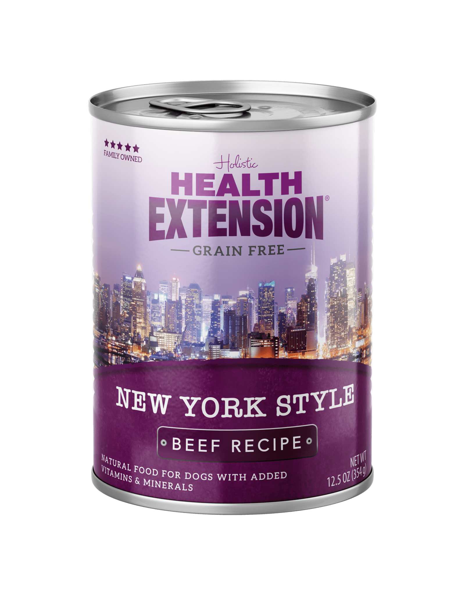 Health Extension Health Extension Wet Dog Food New York Style Beef Recipe 12.5oz Can Grain Free