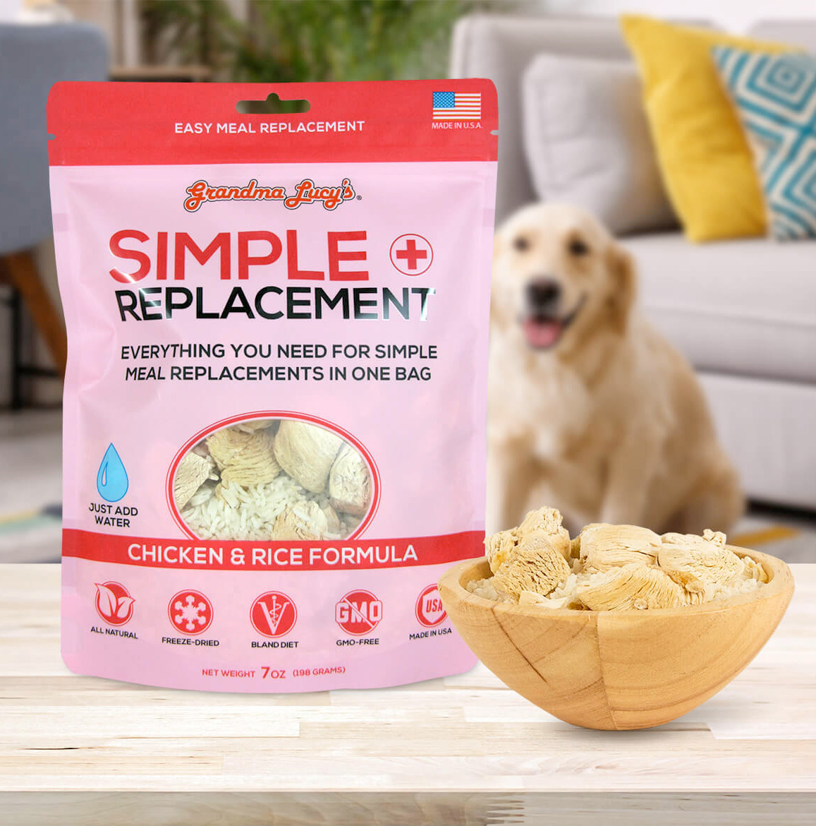 Grandma Lucy's Simple Replacement Chicken & Rice Formula Howl