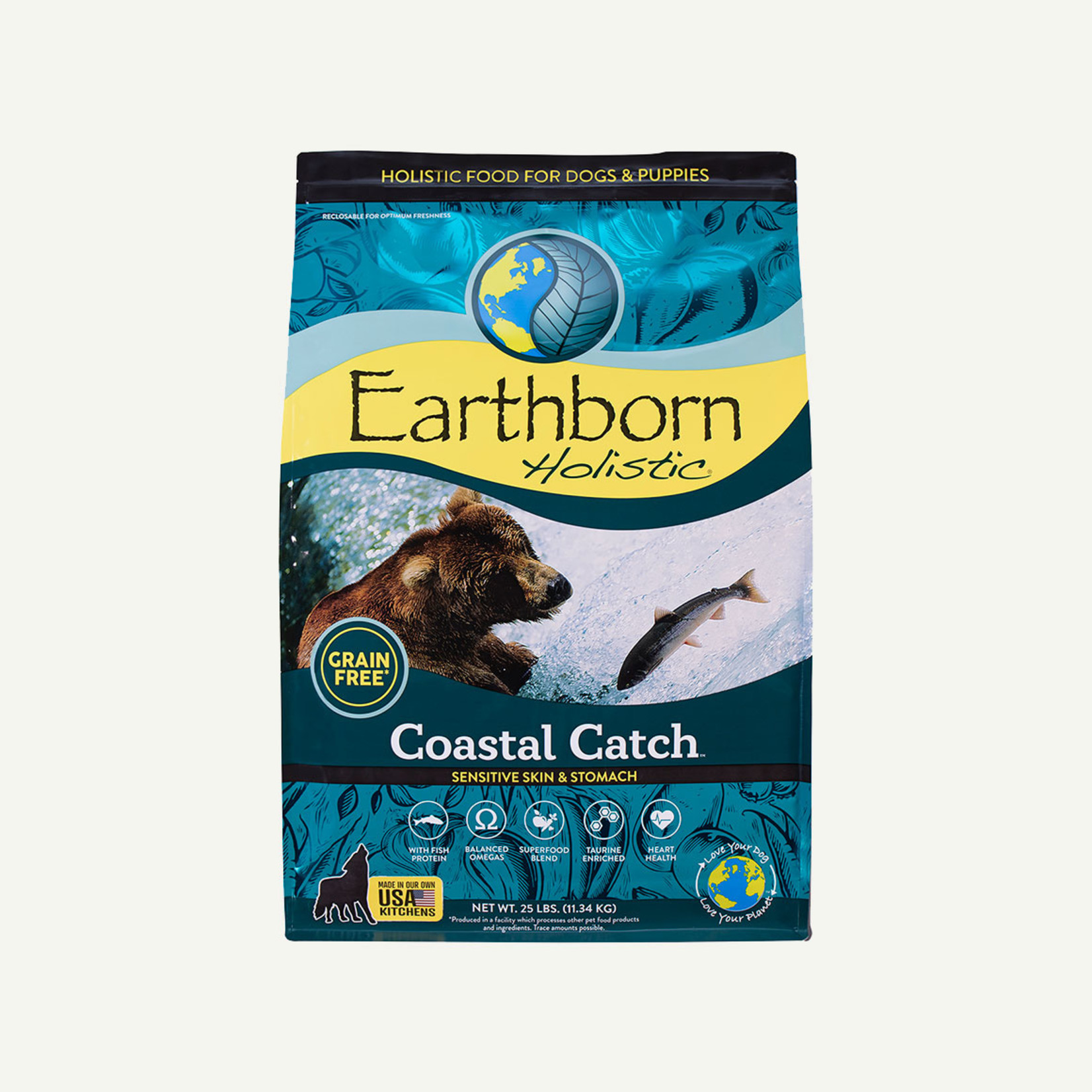 Earthborn Earthborn Holistic Dry Dog Food Coastal Catch Sensitive Skin & Stomach Grain Free