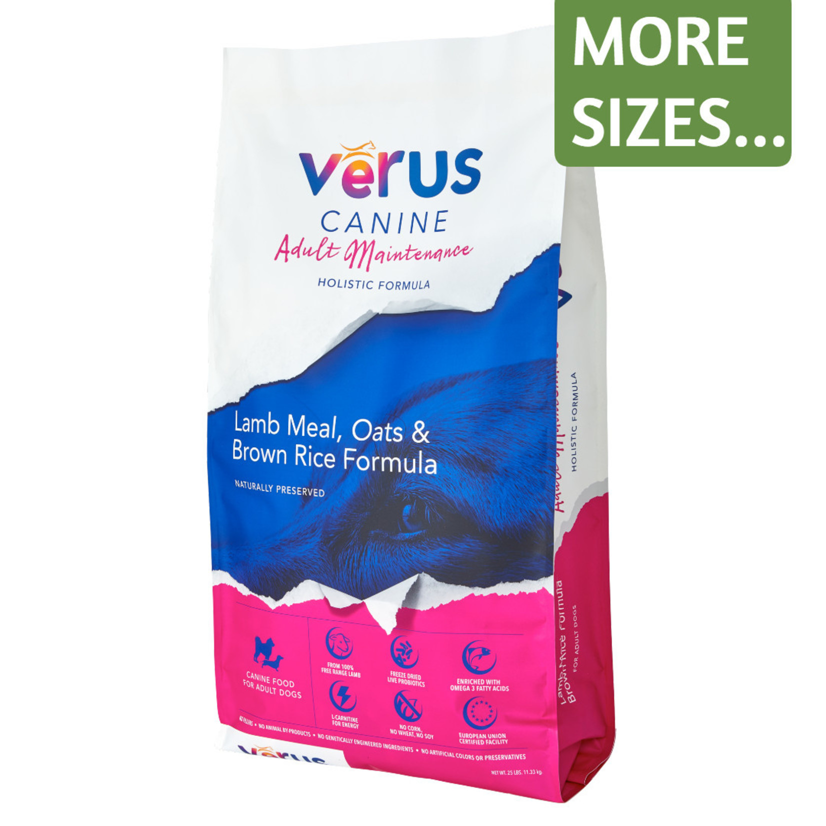 Verus Verus Dry Dog Food Adult Maintenance Lamb Meal, Oats, & Brown Rice Holistic Formula Grain Inclusive