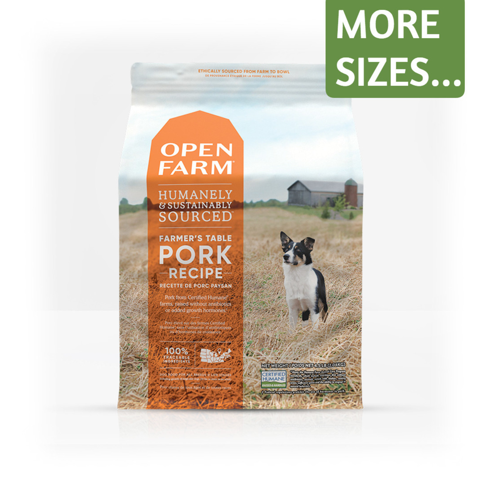 Open Farm Open Farm Dry Dog Food Farmer's Table Pork Recipe Grain Free
