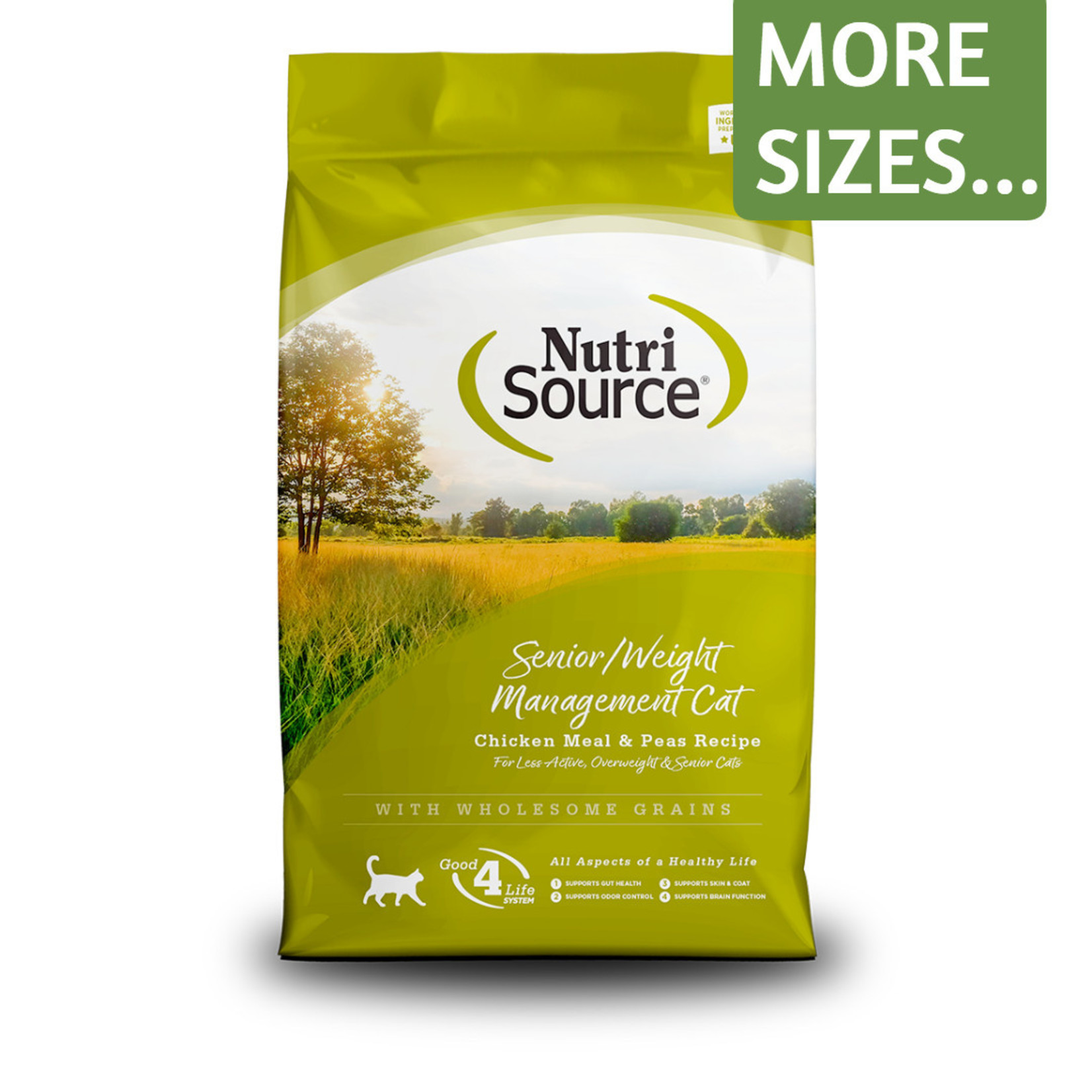 NutriSource NutriSource Dry Cat Food Senior & Weight Management Recipe Chicken Meal & Peas