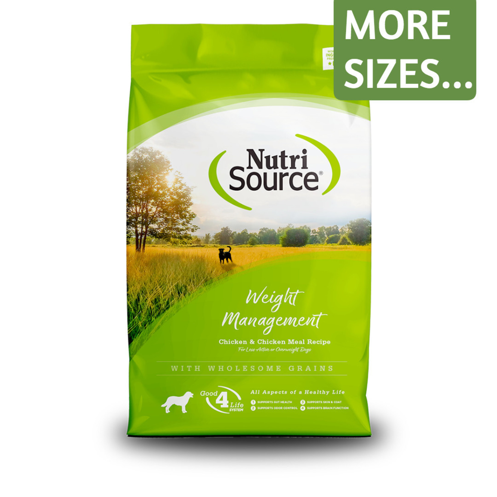 NutriSource NutriSource Dry Dog Food Weight Management Recipe Chicken & Chicken Meal Formula Grain Inclusive