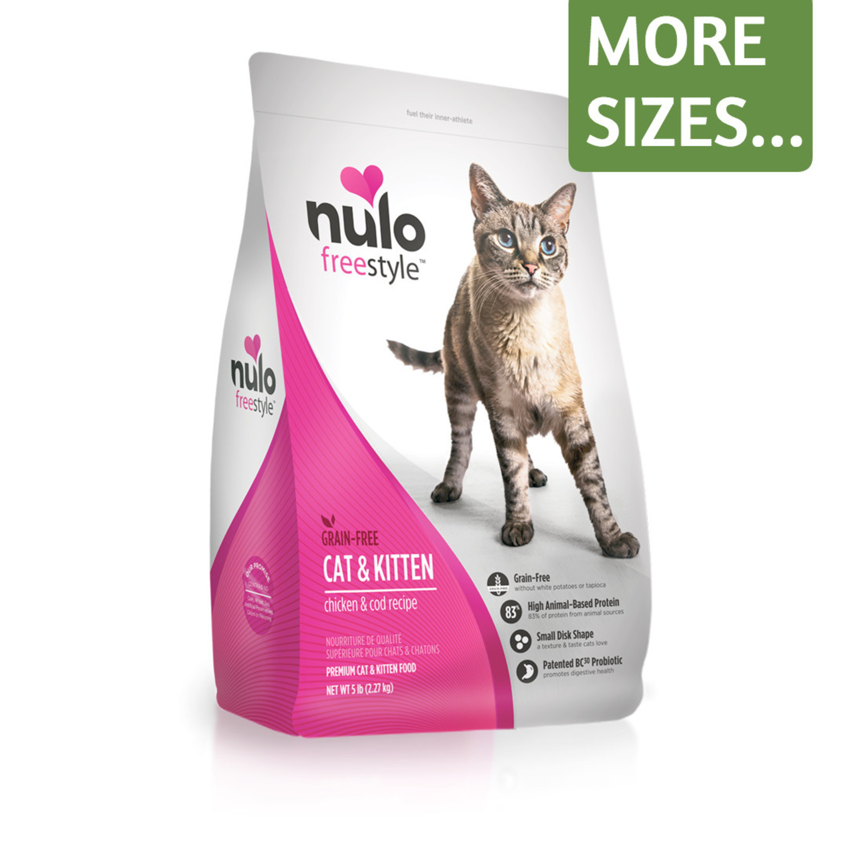 Nulo Nulo Dry Cat Food Freestyle Cat & Kitten Chicken & Cod Recipe Grain Free