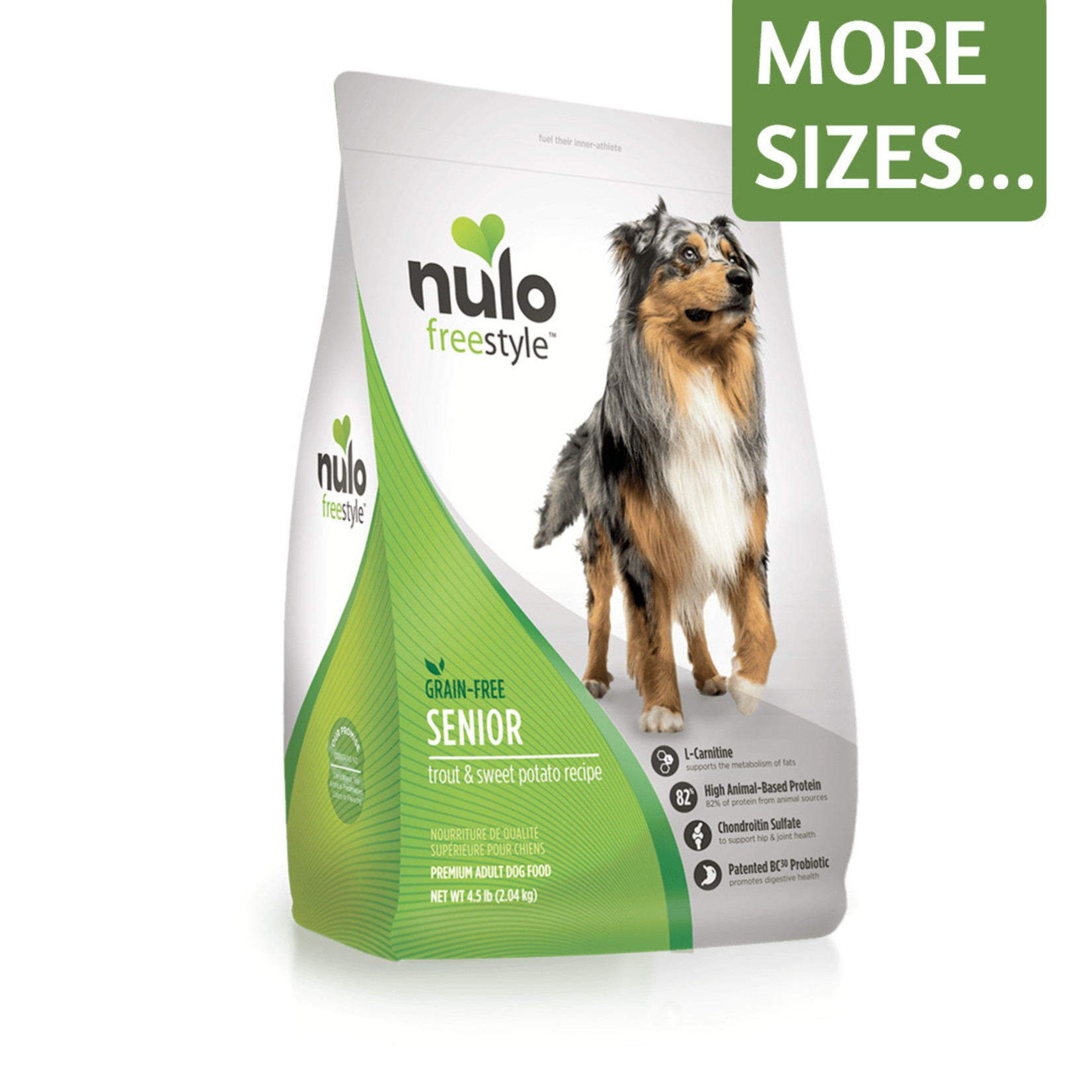 Nulo Nulo Dry Dog Food Freestyle Senior Trout & Sweet Potato Recipe Grain Free