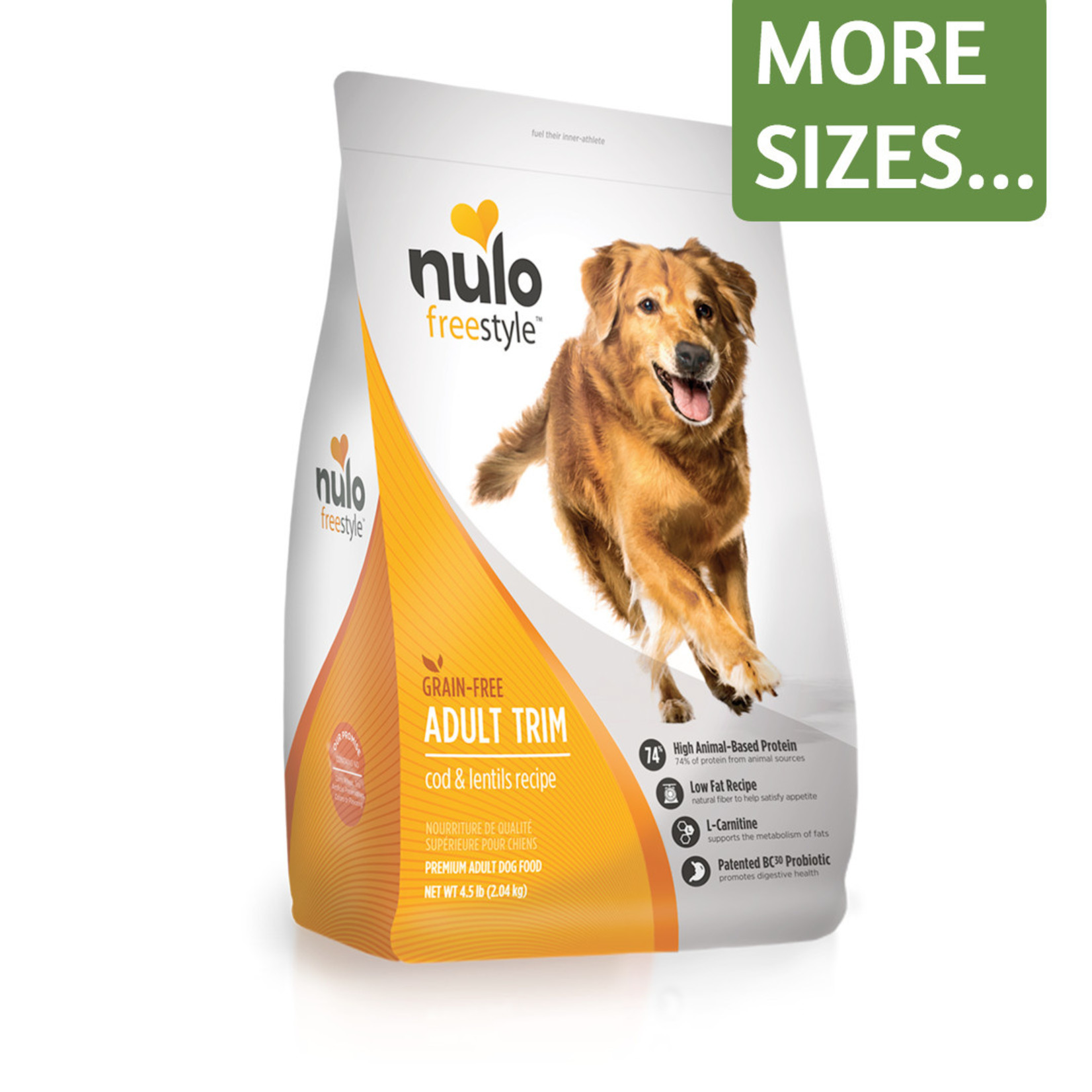Nulo Nulo Dry Dog Food Freestyle Adult Trim Cod & Lentils Recipe Grain Free