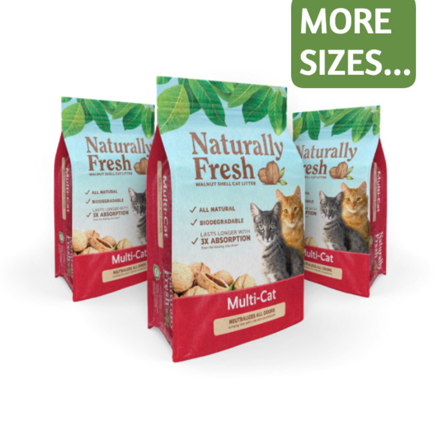 Eco-Shell Naturally Fresh Walnut Based Multi Cat Clumping Litter