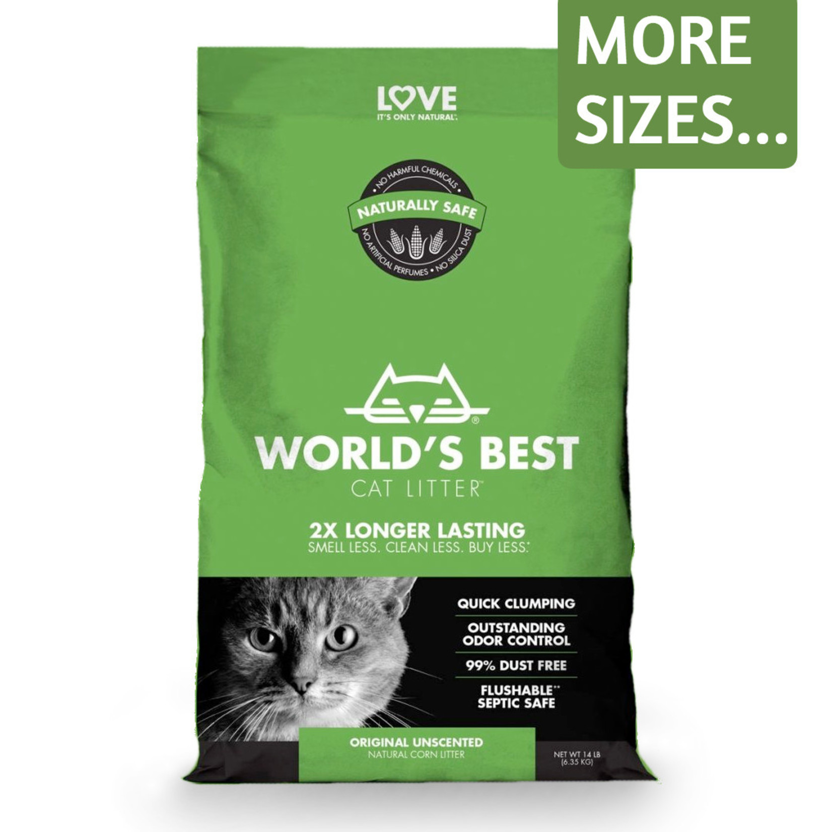 Worlds Best Cat Litter World's Best Cat Litter Original Clumping Unscented