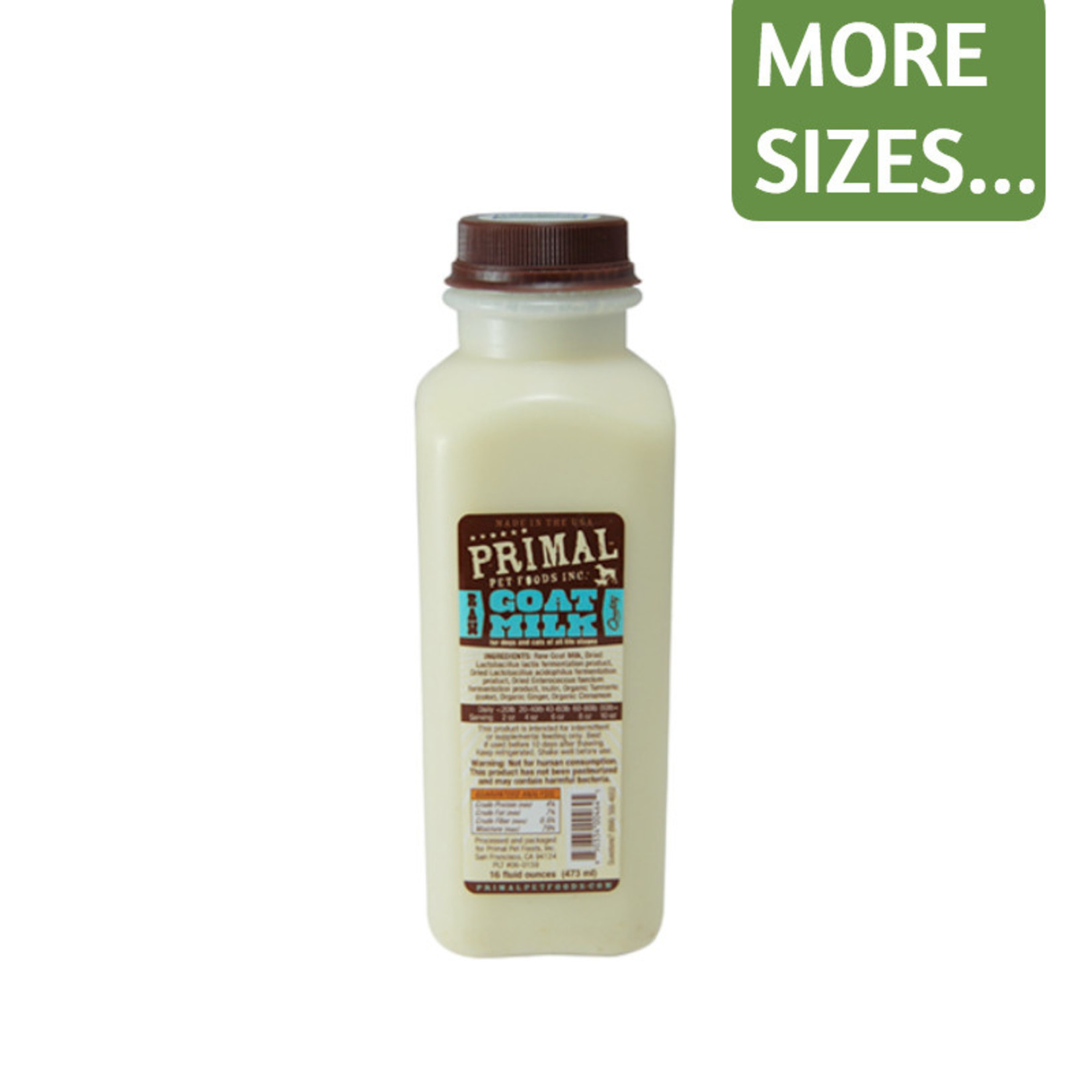Primal Primal Frozen Raw Goat Milk for Cats and Dogs