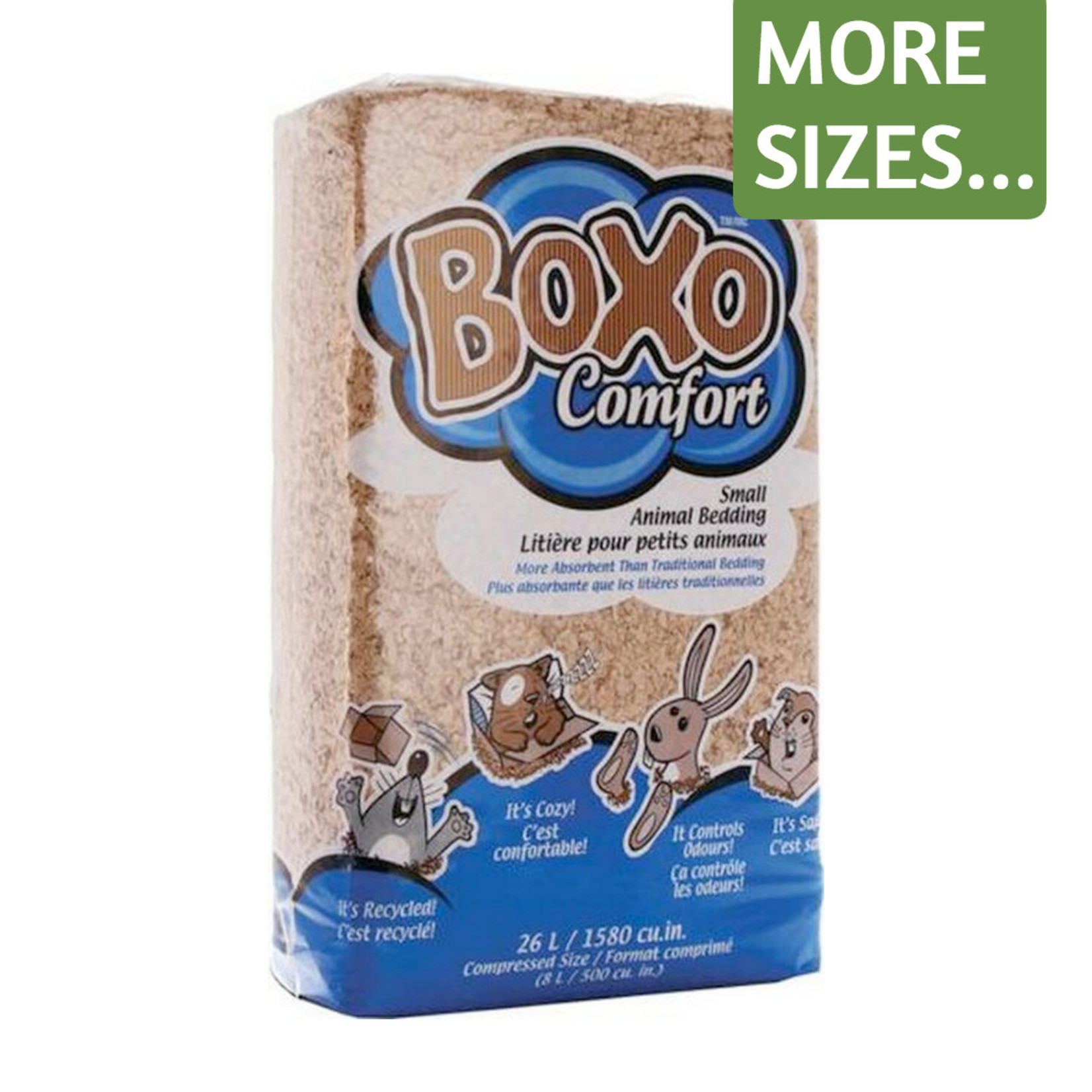 Pestell Boxo Comfort Small Animal Recycled Paper Bedding- 26L, 51L, 184L