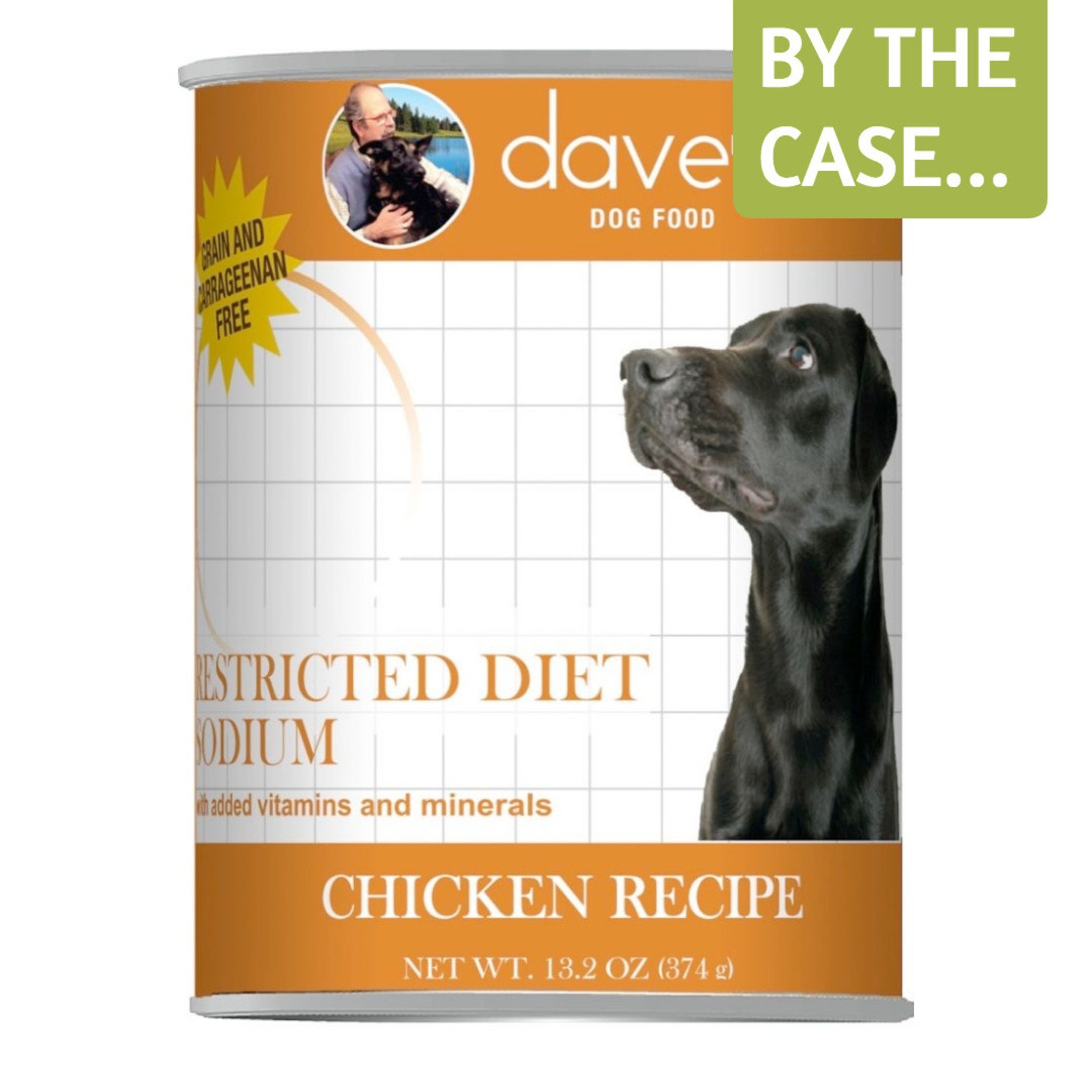 Daves Pet Food Dave's Wet Dog Food Restricted Diet Sodium Chicken Recipe 13oz Can Grain Free