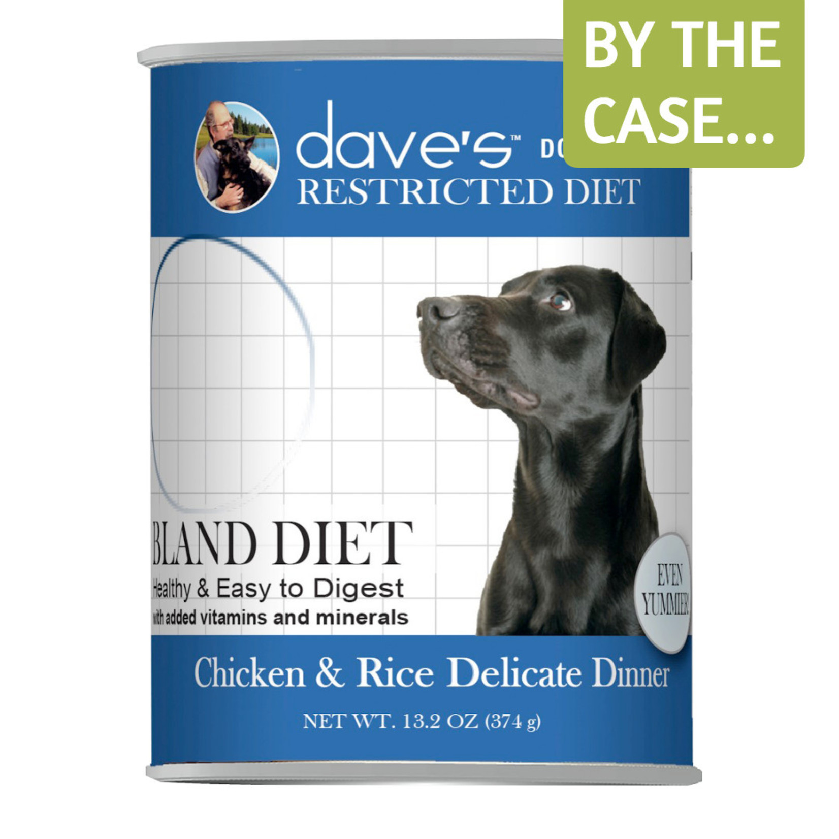 Daves Pet Food Dave's Wet Dog Food Restricted Diet Bland Diet Chicken & Rice 13oz Can