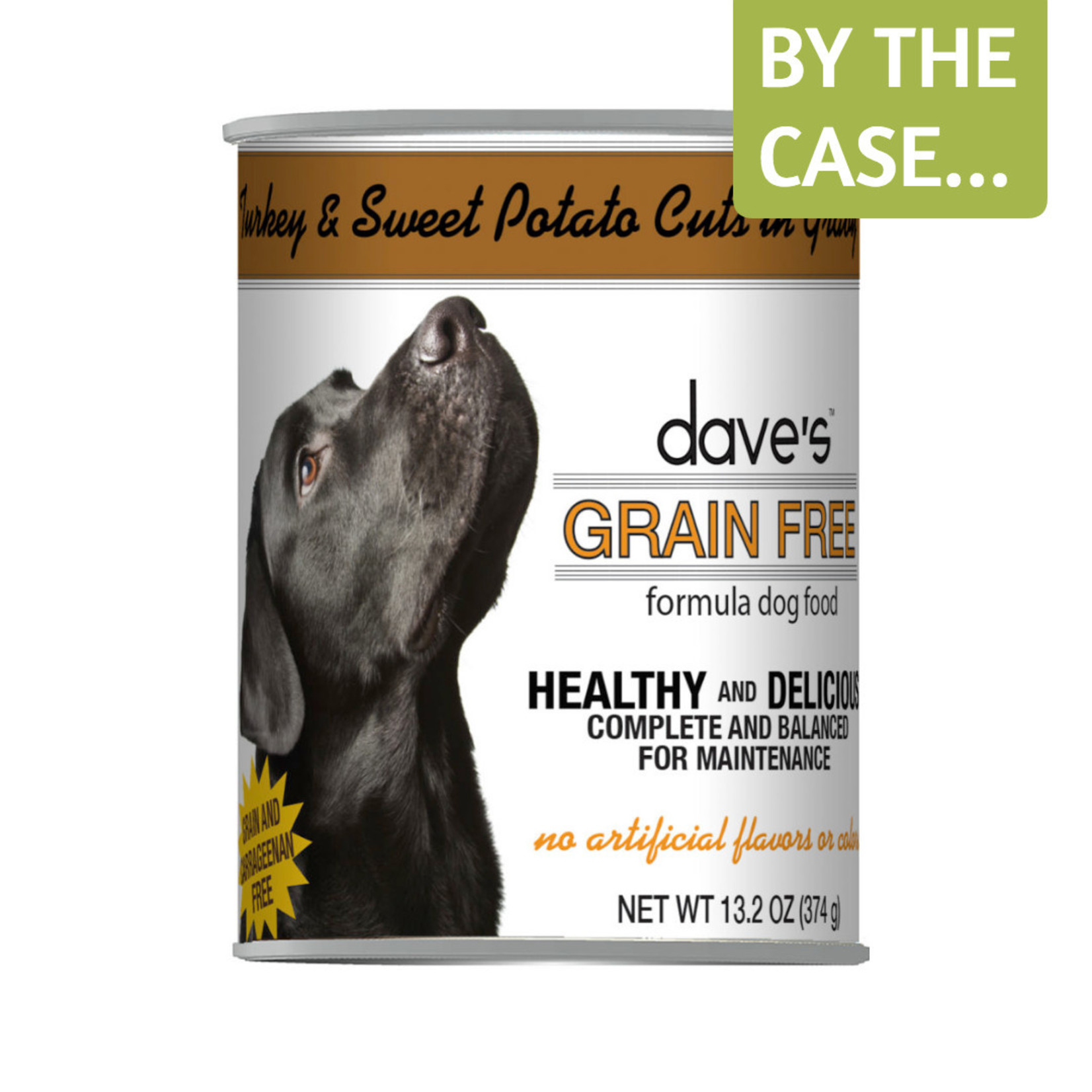 Daves Pet Food Dave's Wet Dog Food Grain Free Turkey and Sweet Potato Cuts in Gravy 13oz Can