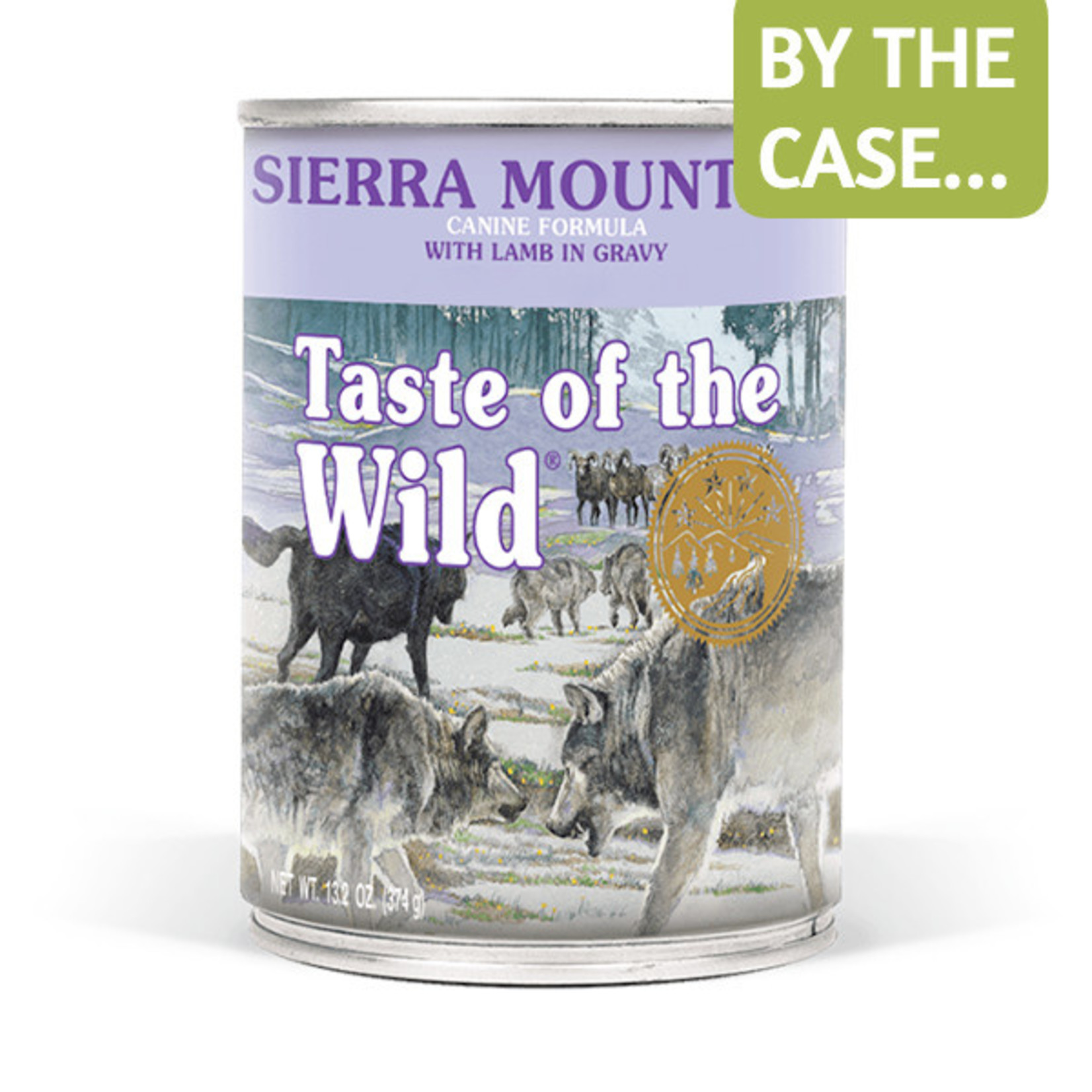 Taste of the Wild Taste of the Wild Wet Dog Food Sierra Mountain Formula with Lamb in Gravy 13oz Can Grain Free