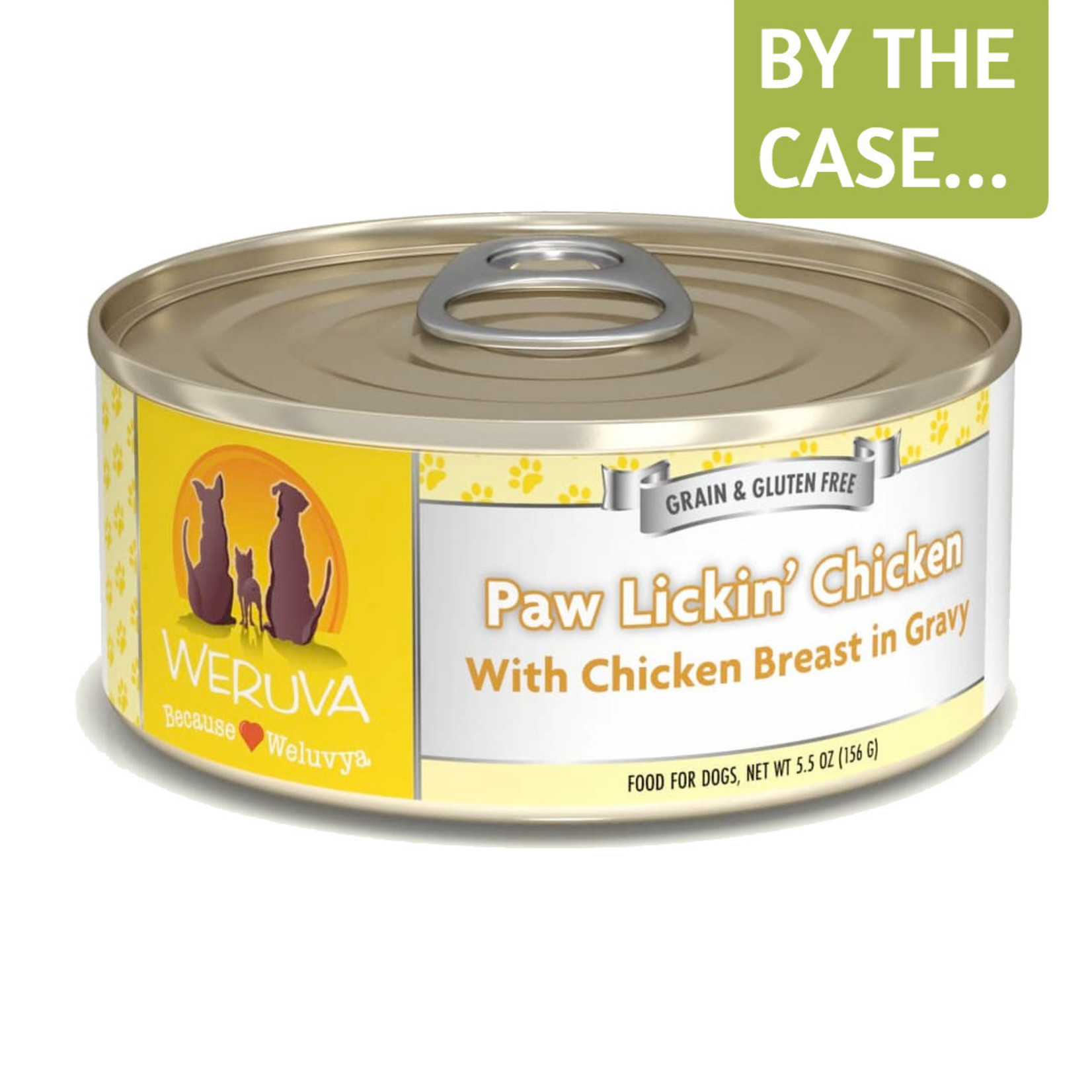 Weruva Weruva Classic Wet Dog Food Paw Lickin' Chicken with Chicken Breast in Gravy 5.5oz Can Grain Free