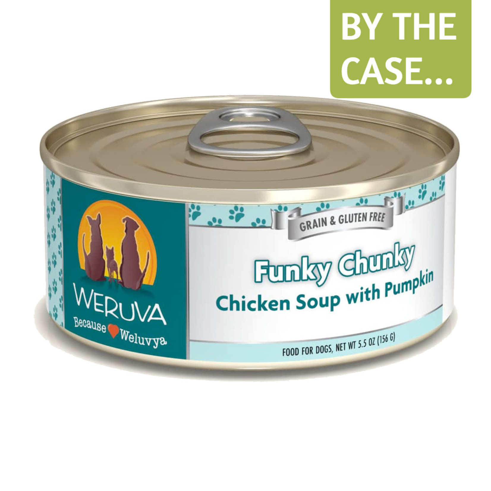 Weruva Weruva Classic Wet Dog Food Funky Chunky Chicken Soup with Pumpkin 5.5oz Can Grain Free