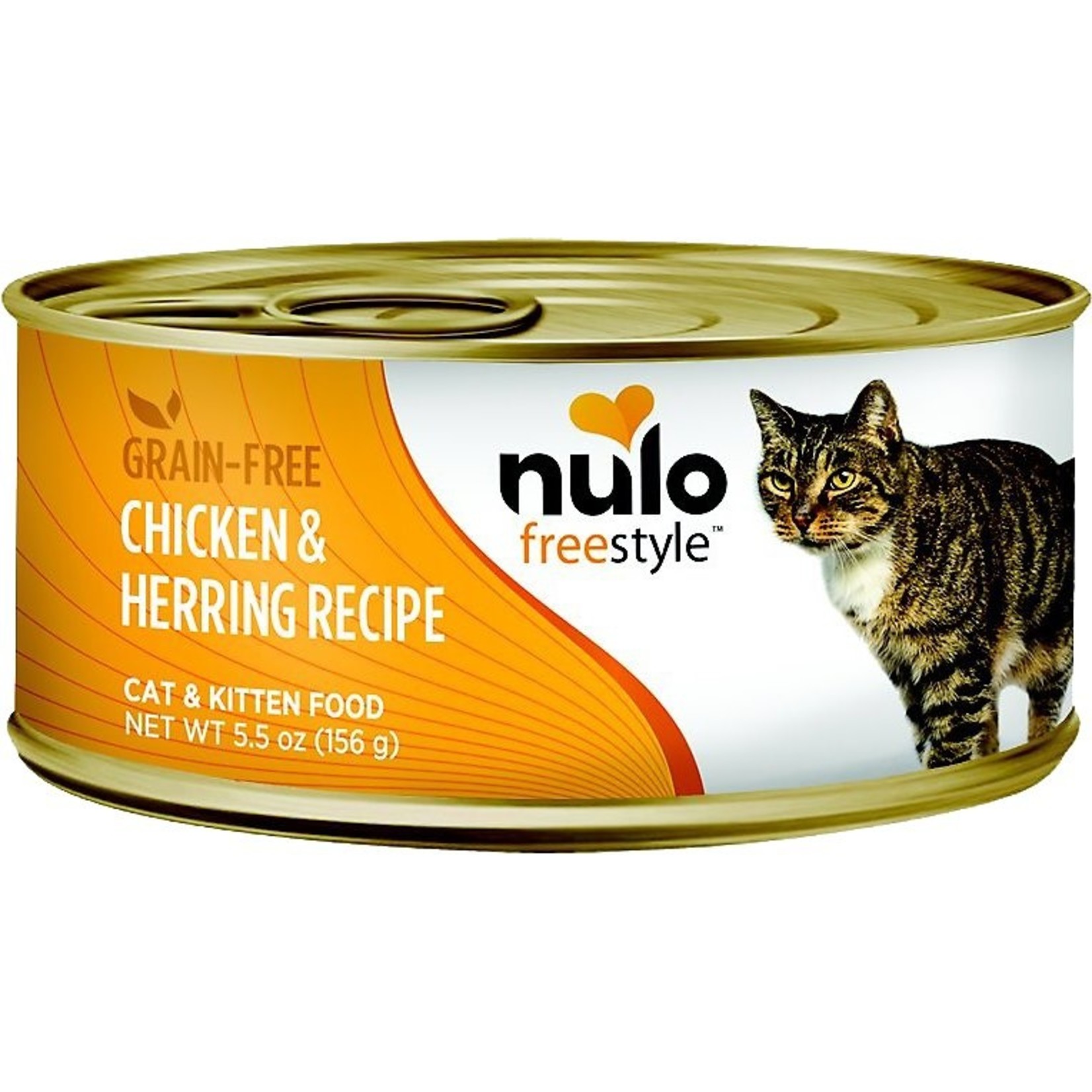 Nulo Nulo Freestyle Wet Cat Food Chicken & Herring Recipe Pate 5.5oz Can Grain Free
