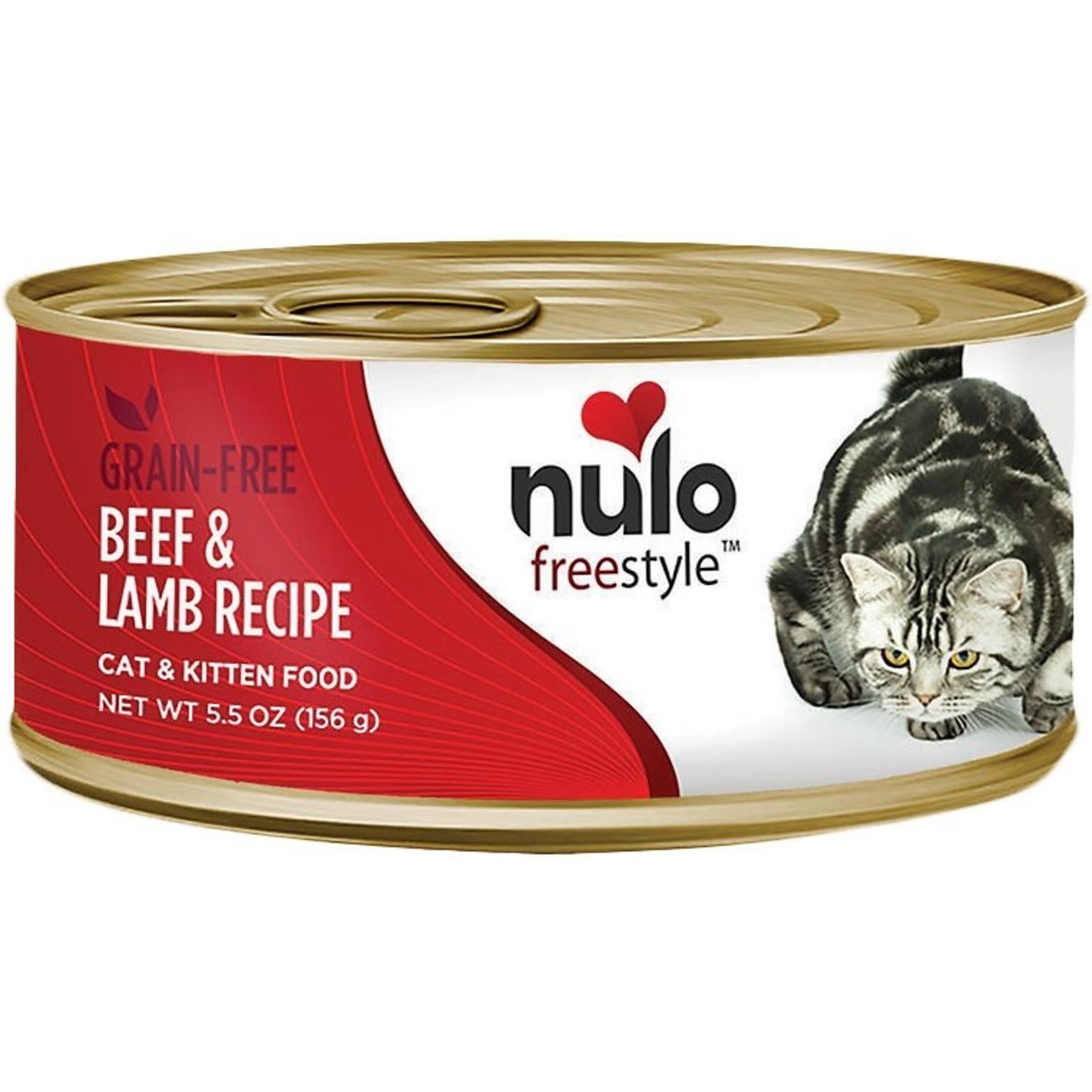 Nulo Nulo Freestyle Wet Cat Food Beef & Lamb Recipe Pate 5.5oz Can Grain Free