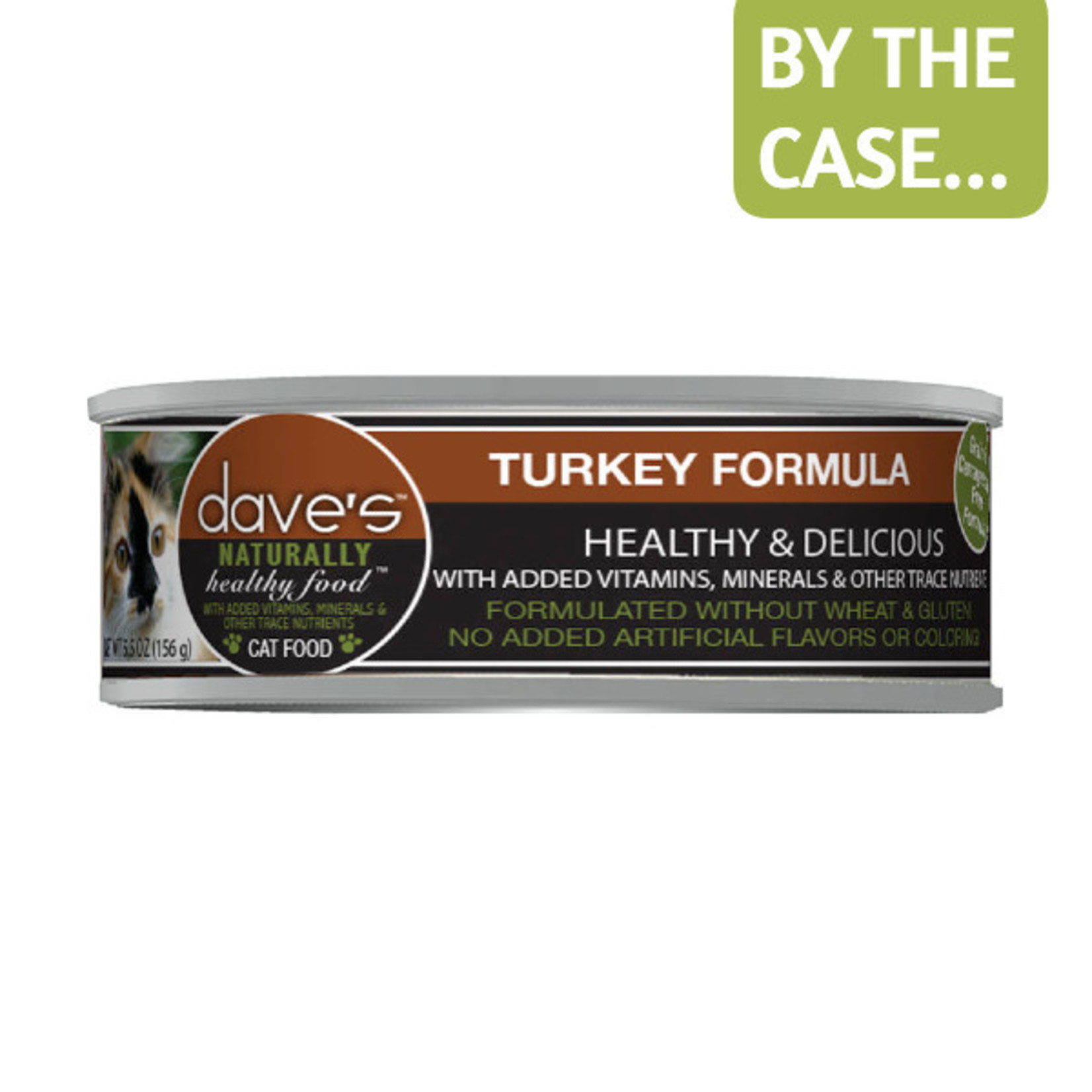 Daves Pet Food Dave's Wet Cat Food Naturally Healthy Turkey Formula 5.5oz Can Grain Free