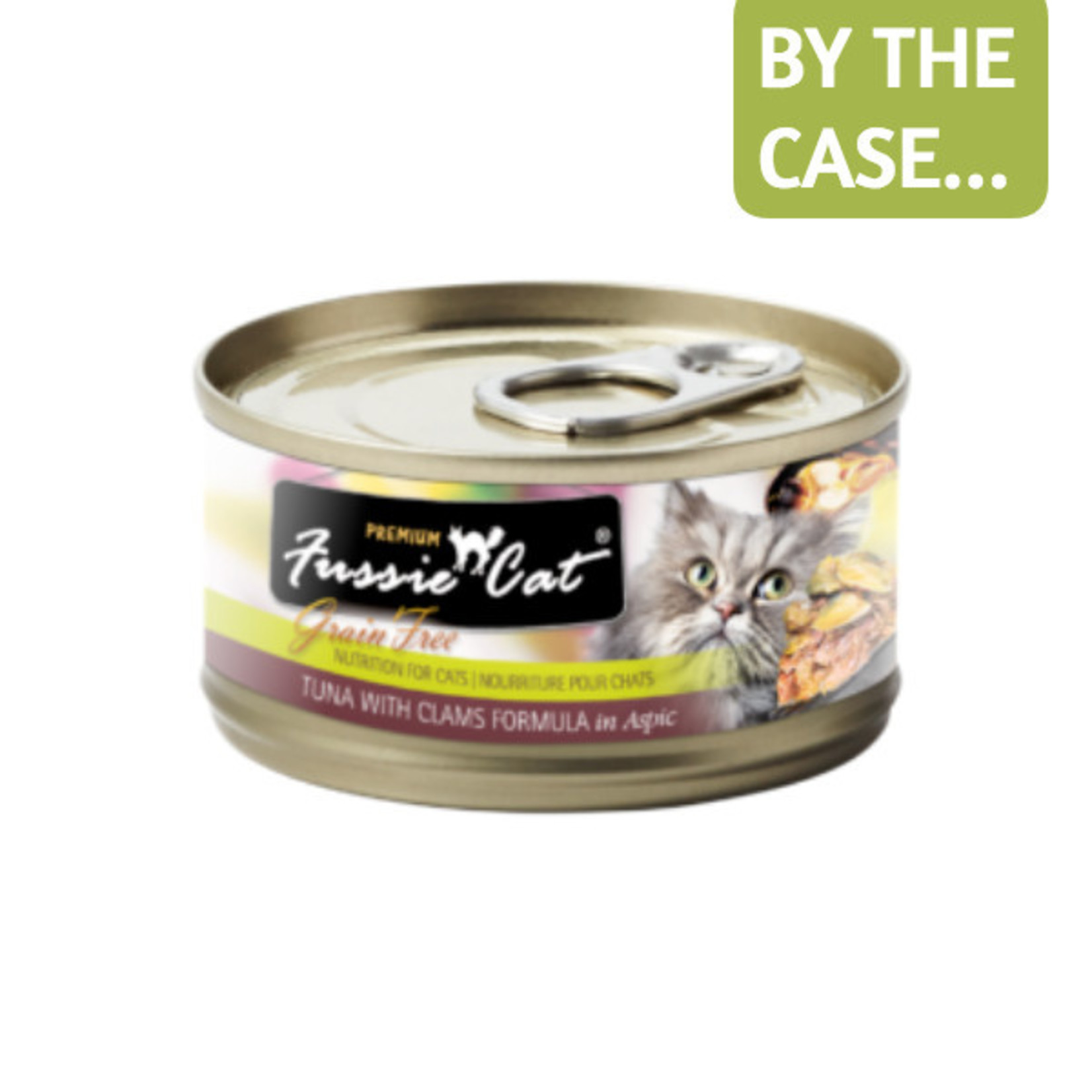 Fussie Cat Fussie Cat Wet Cat Food Tuna with Clams Formula in Aspic 2.8oz Can Grain Free