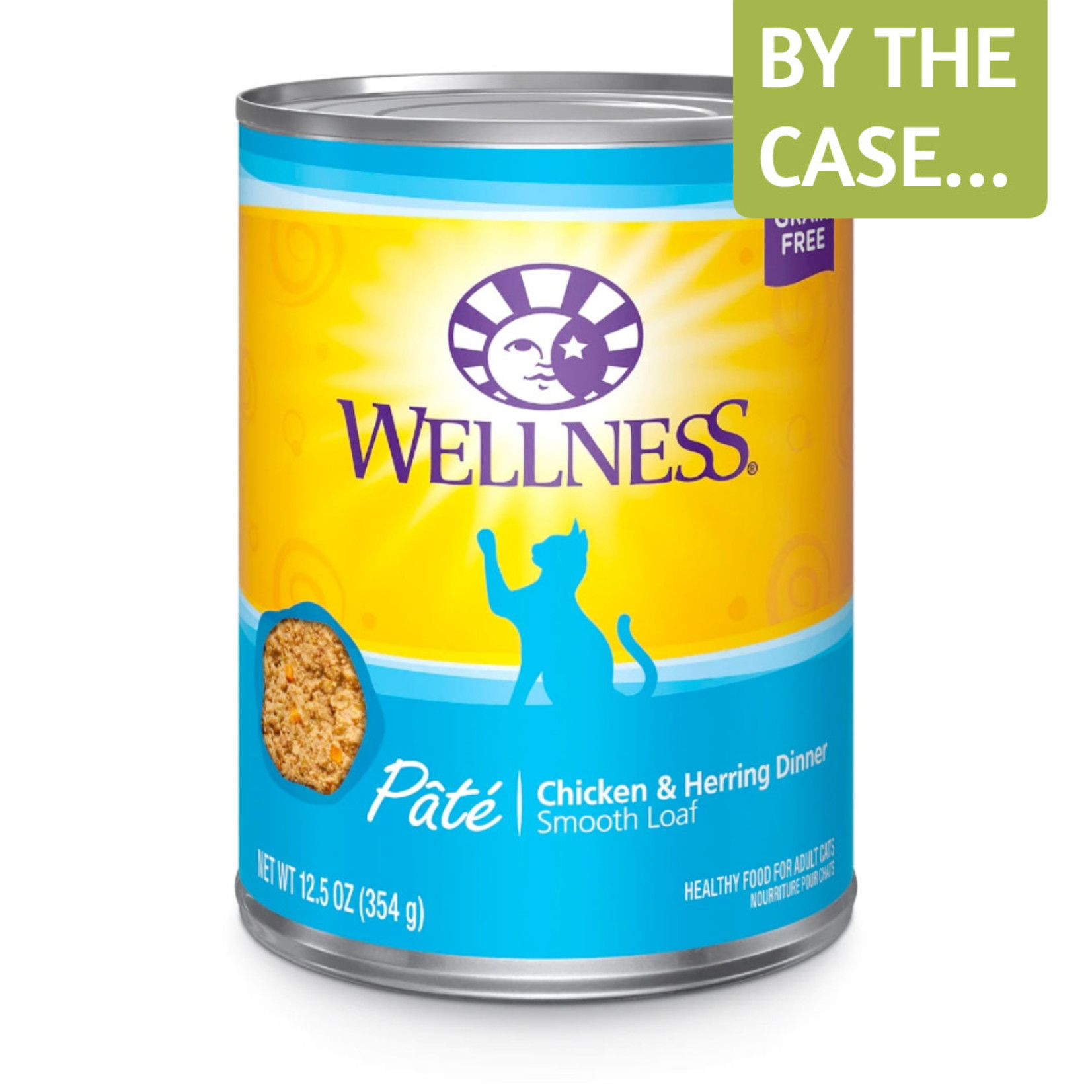 Wellness Wellness Wet Cat Food Complete Health Pate Chicken & Herring Dinner 12oz Can Grain Free