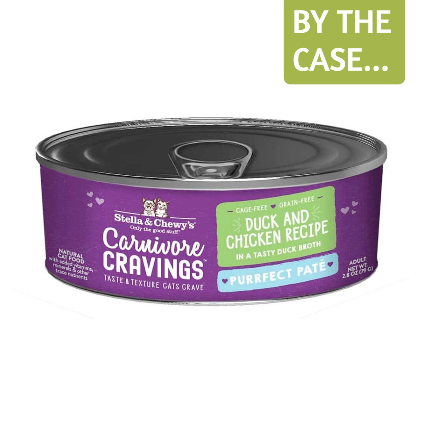 Stella and Chewys Stella & Chewy's Wet Cat Food Carnivore Cravings Purrfect Pate Duck and Chicken Recipe 2.8oz Can Grain Free