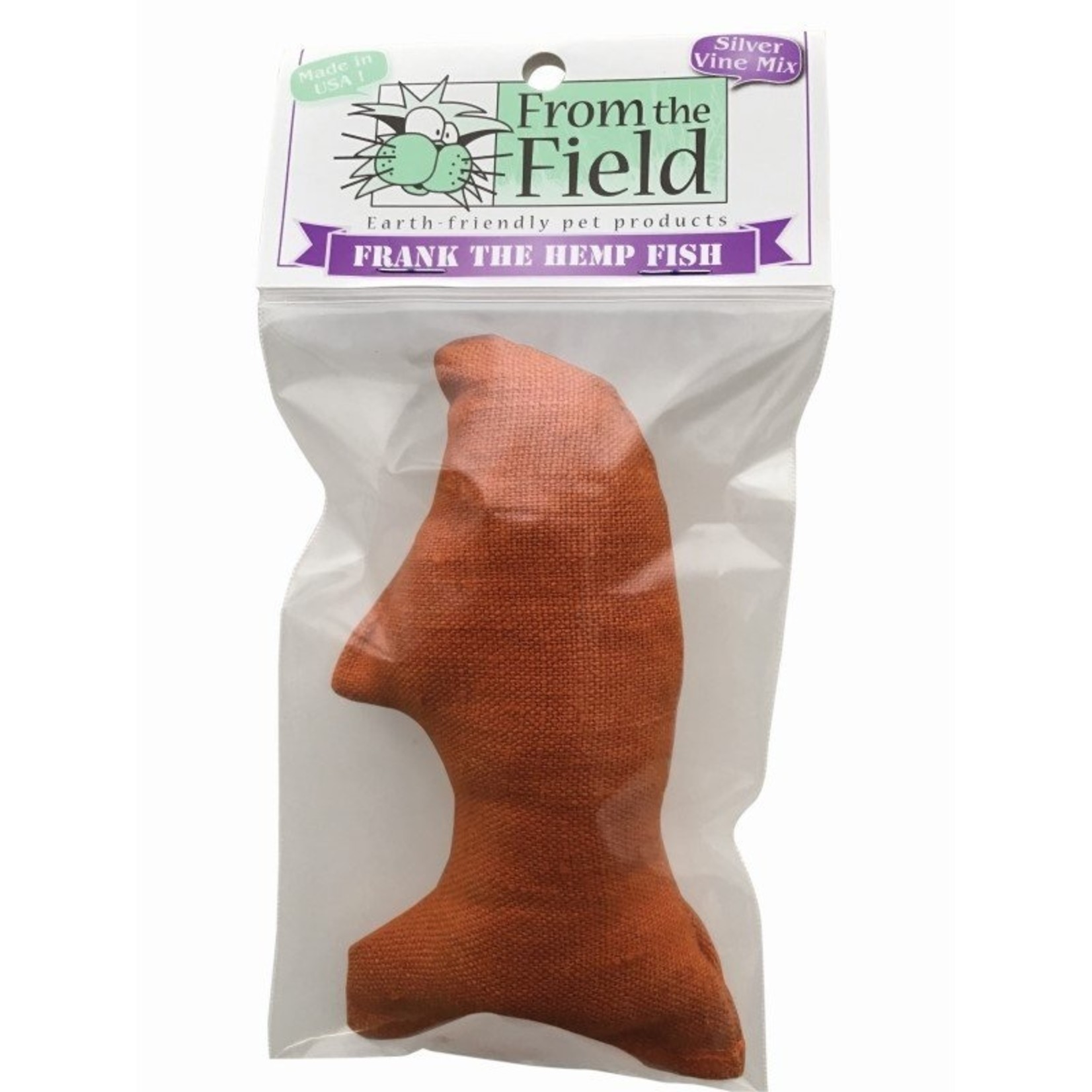 From the Field From the Field Frank the Hemp Fish Catnip and Silver Vine Cat Toy