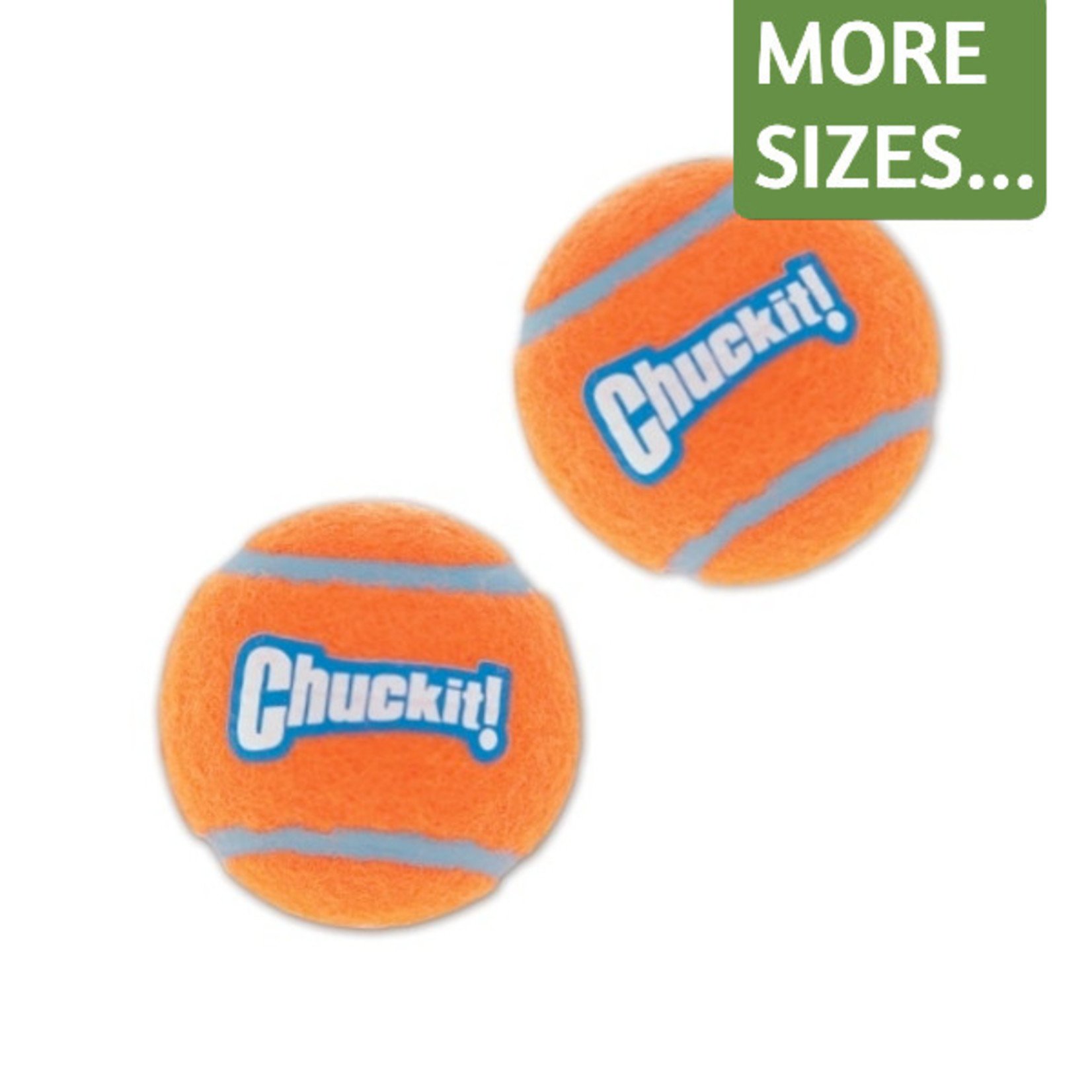 Chuckit Chuckit! Tennis Balls Various Sizes for Solo Play or Ball Launchers