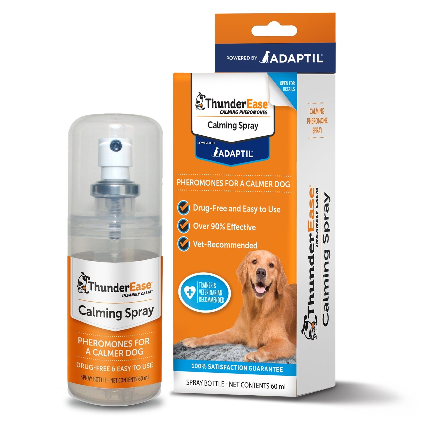 Thunderworks ThunderWorks ThunderEase Calming Dog  Pheromone Spray 60ml Powered by Adaptil