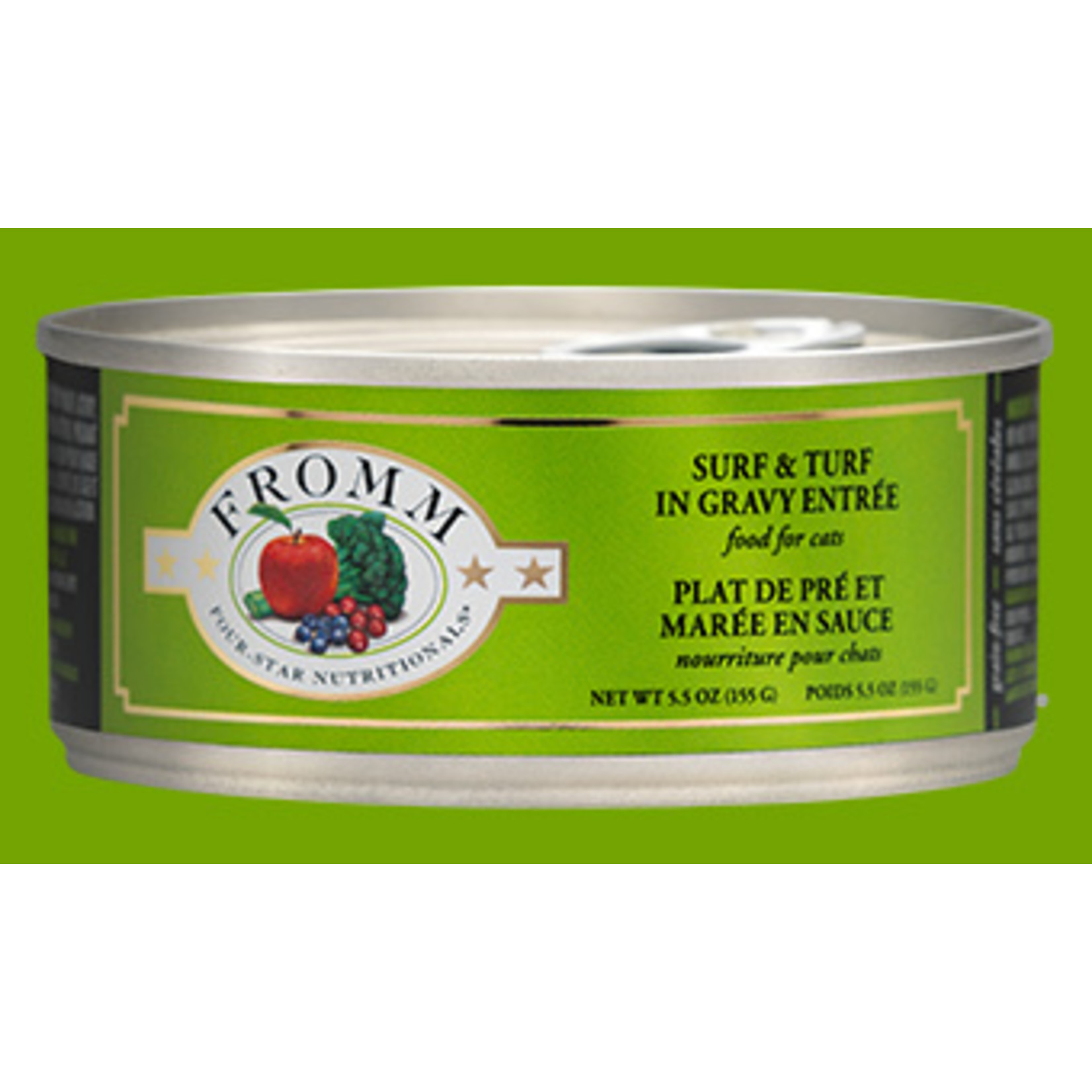 Fromm Fromm Wet Cat Food Four Star Nutritionals Surf and Turf in Gravy Entree 5.5oz Can Grain Free
