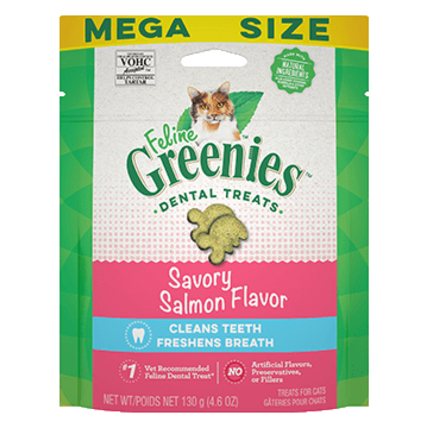 Greenies Feline Greenies Cat Dental Treats Savory Salmon Flavor