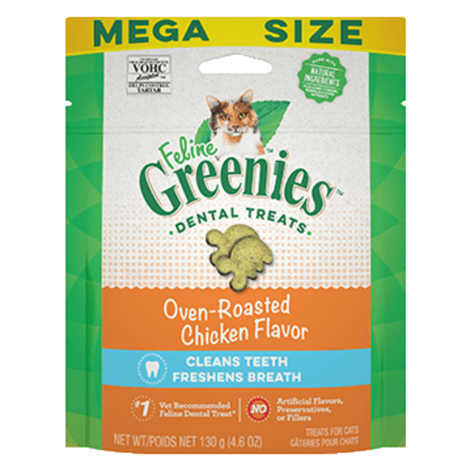 Greenies Feline Greenies Cat Dental Treats Oven-Roasted Chicken Flavor