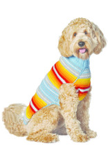 Chilly Dog Turquoise Serape Hand Knit Fair Trade Dog Wool Sweater
