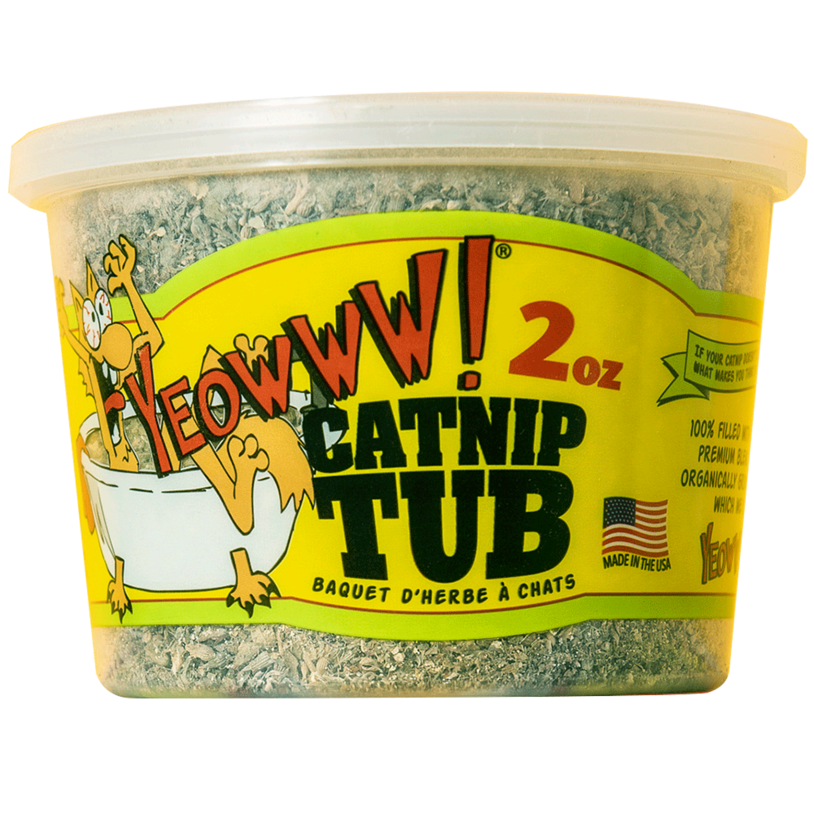 Yeowww! Yeowww! Catnip Tub 2oz Premium Organically Grown Catnip
