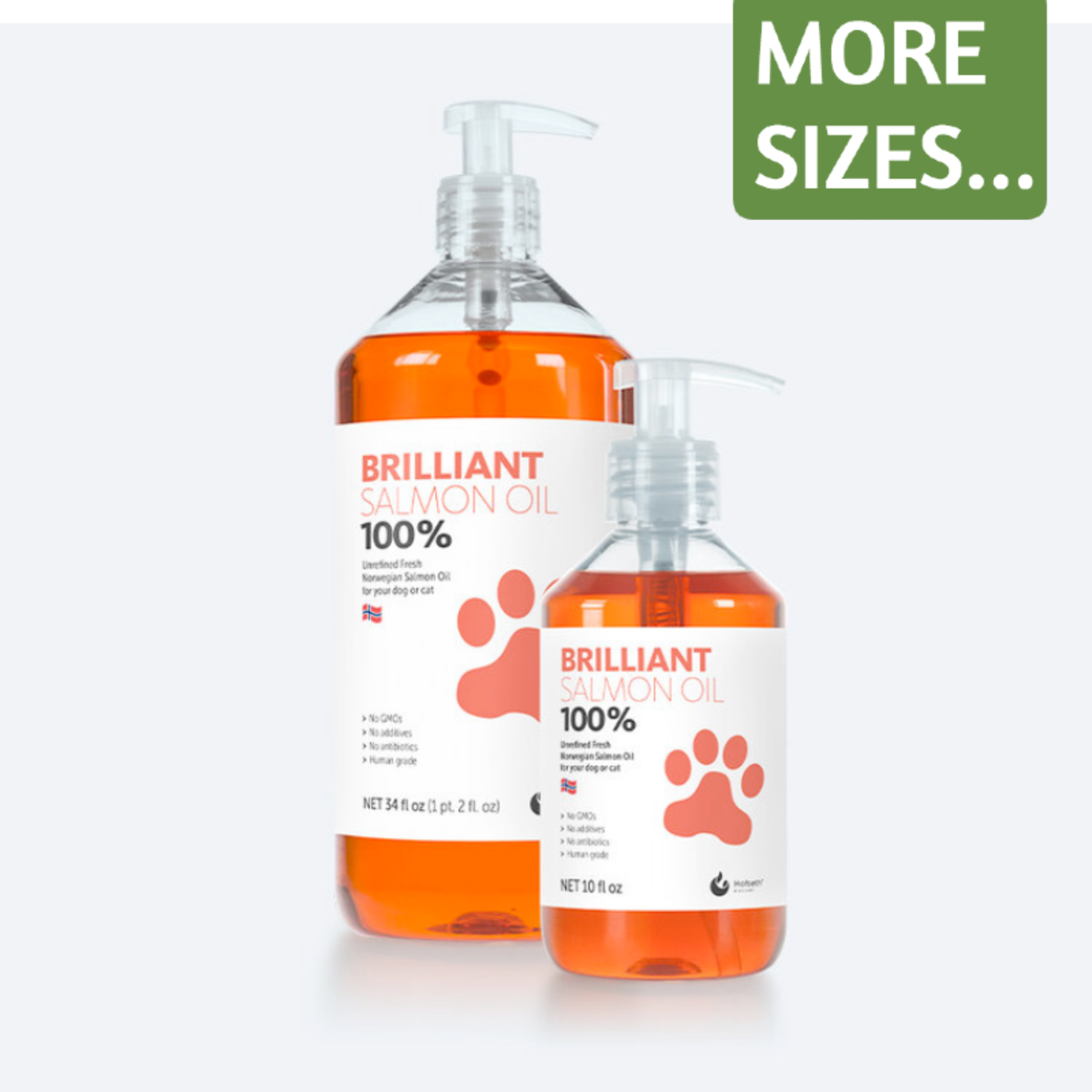 Brilliant Brilliant Salmon Oil - 100% Unrefined Norwegian Salmon Oil Suppement