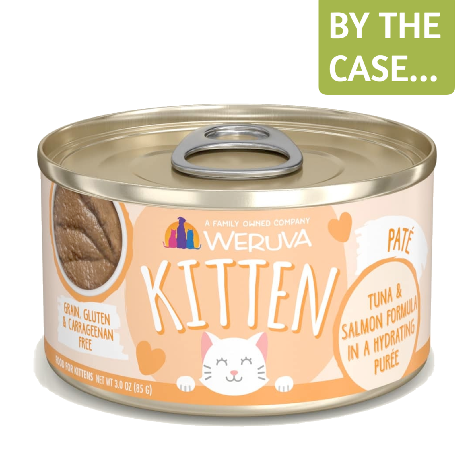Weruva Weruva Kitten Wet Cat Food Tuna and Salmon Formula in a Hydrating Puree 3.0oz Can Grain Free