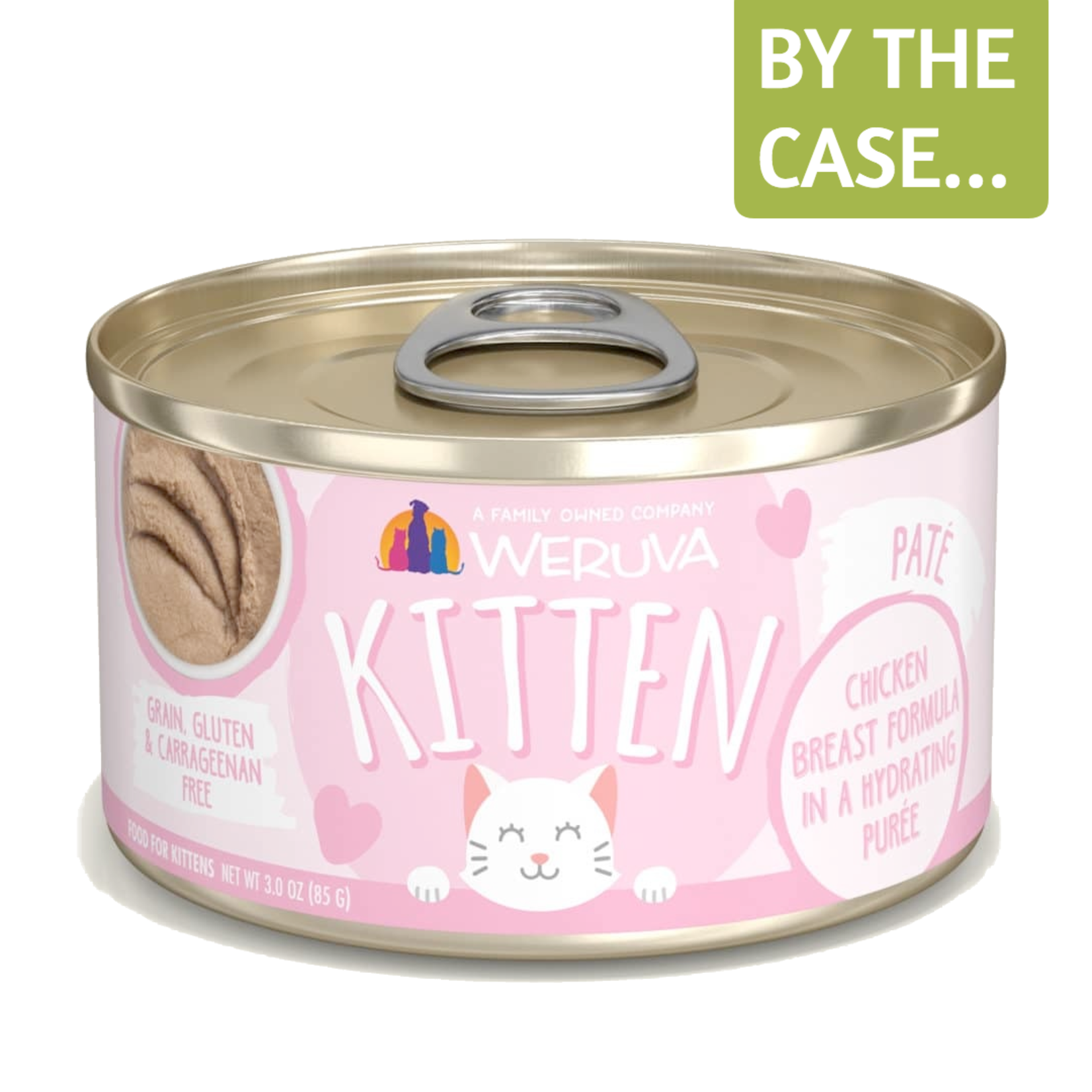 Weruva Weruva Kitten Wet Cat Food Chicken Breast Formula in a Hydrating Puree3.0oz Can Grain Free