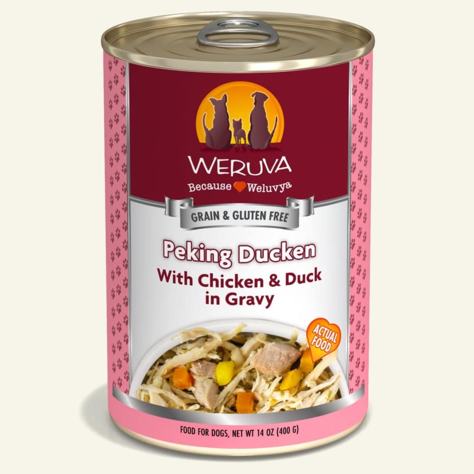 Weruva Weruva Classic Wet Dog Food Peking Ducken with Chicken and Duck in Gravy 14oz Can Grain Free