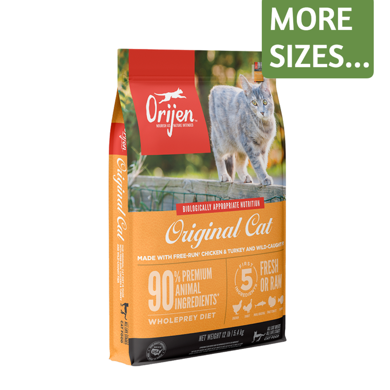 Orijen Orijen Dry Cat Food Original with Free-Run Chicken & Turkey and Wild-Caught Fish Grain Free