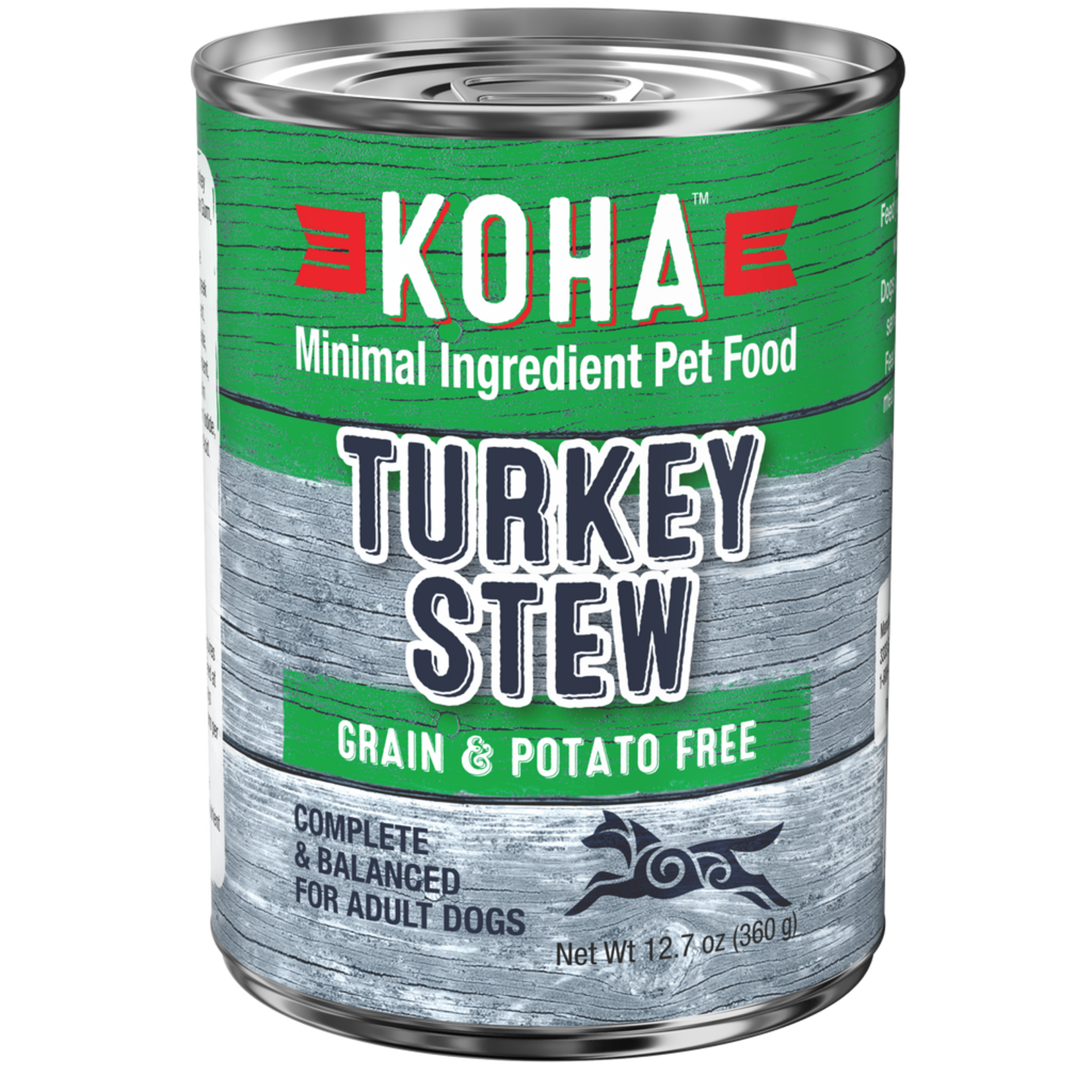 Koha Koha Dog Can Minimal Ingredient Turkey Stew 12.7oz Grain Free